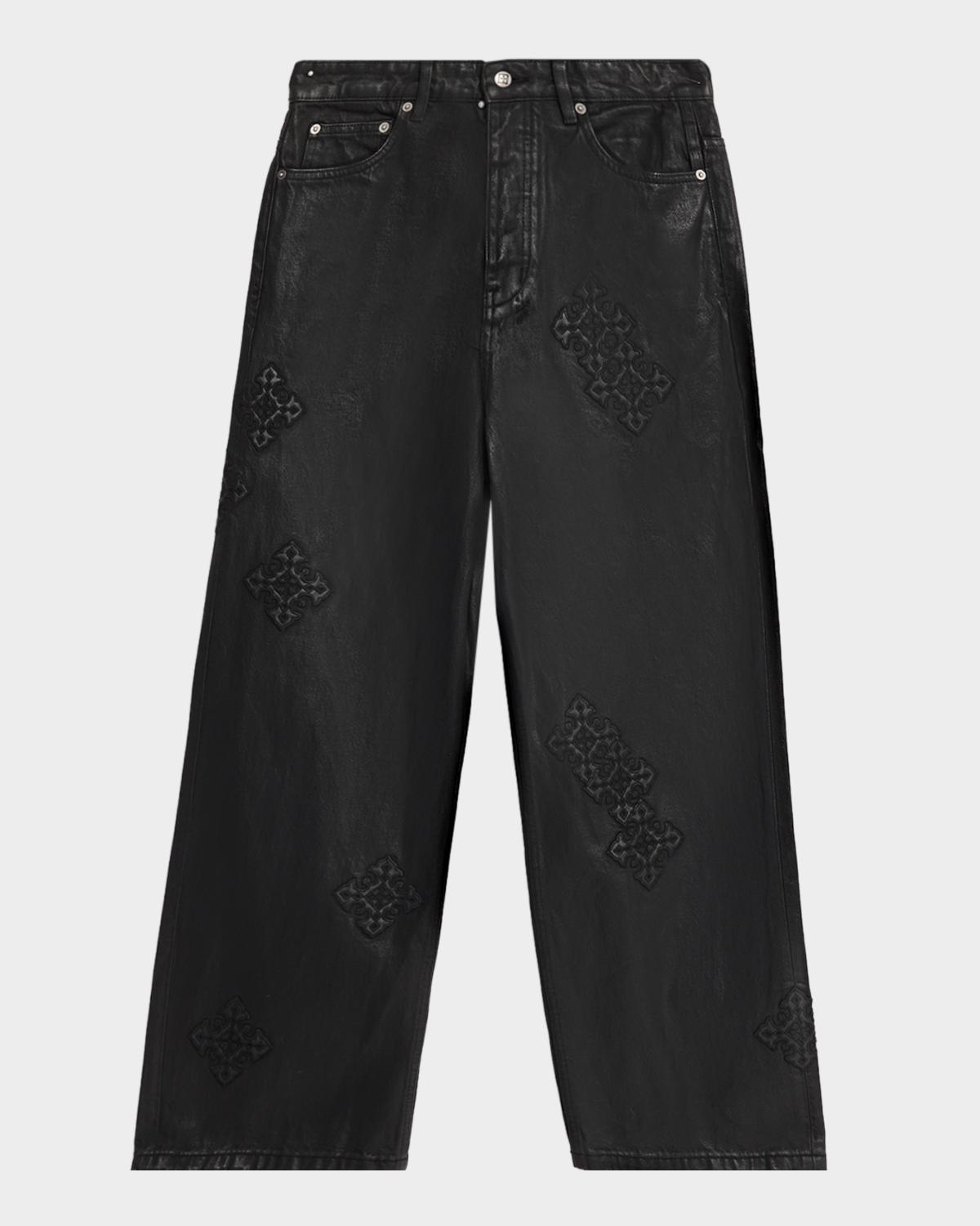 Ksubi Men's Maxx Black Denim Straight-Leg Jeans