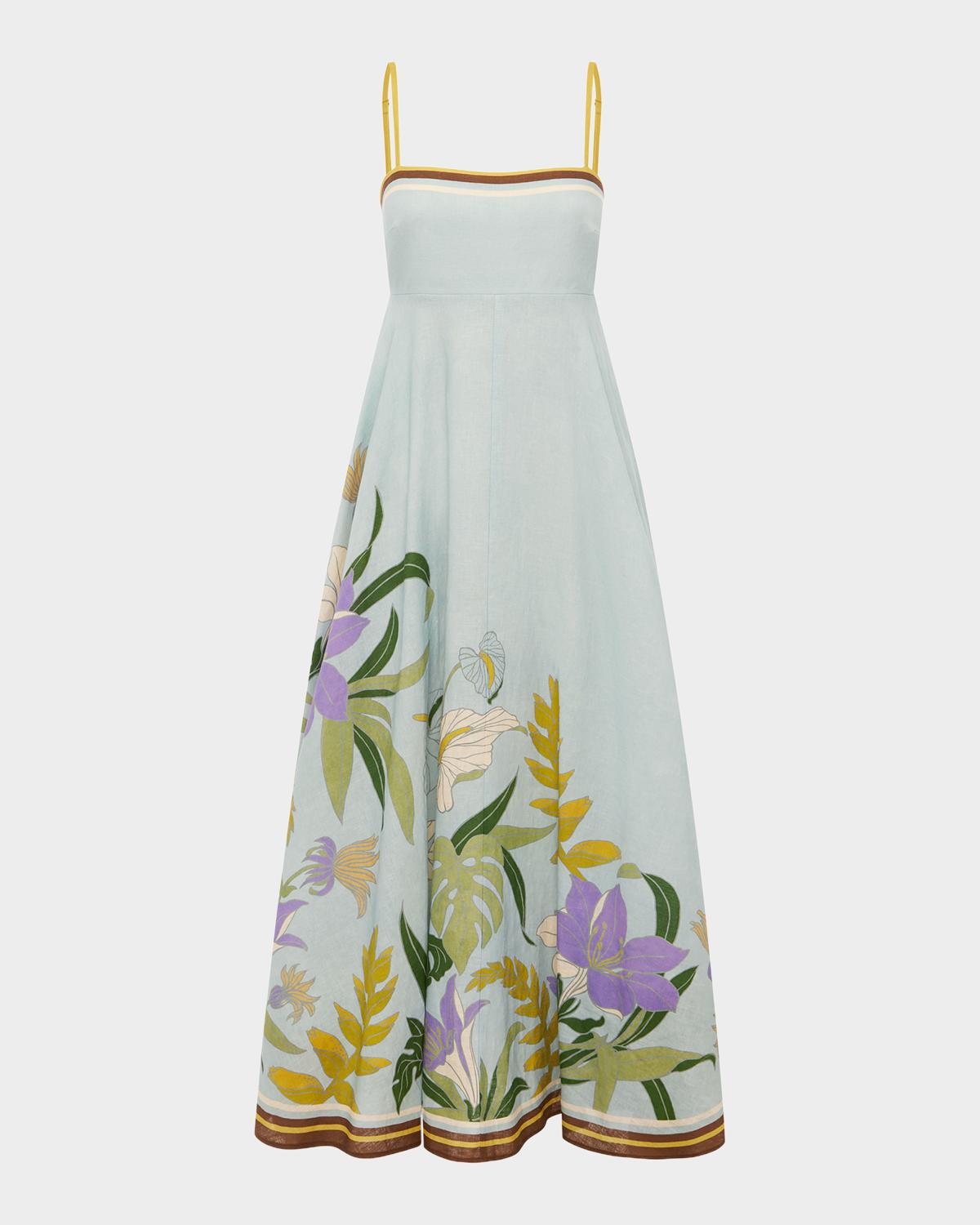 ALÉMAIS Alfie Linen Midi Dress