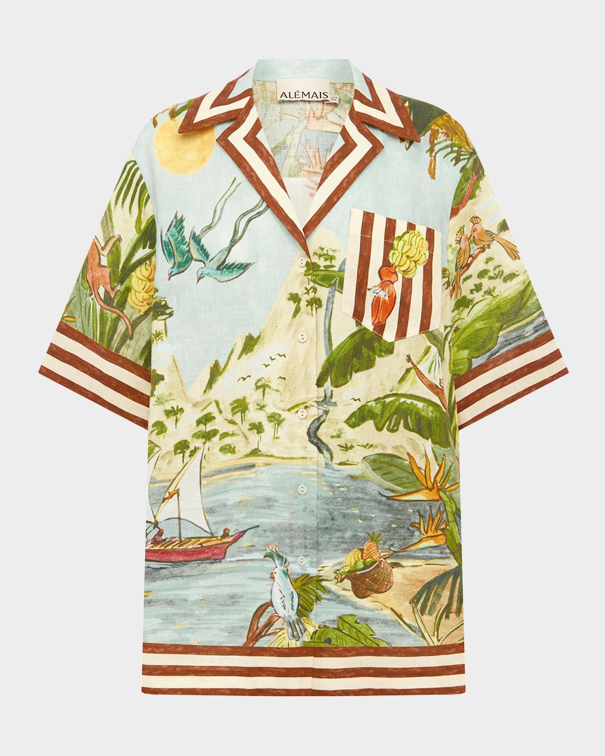 ALÉMAIS Toucan Tango Linen Shirt