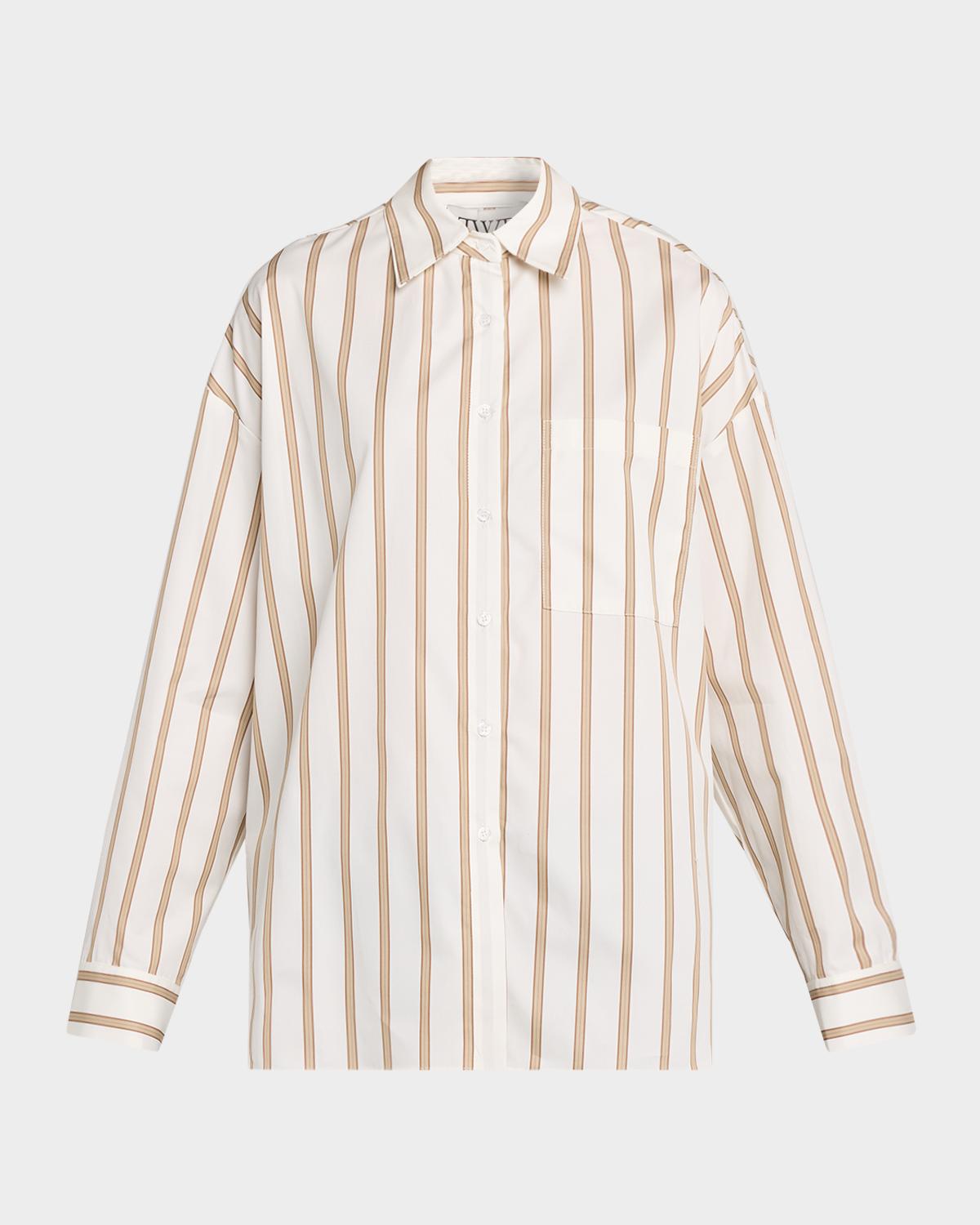 TWP Something Borrowed Striped Shirt