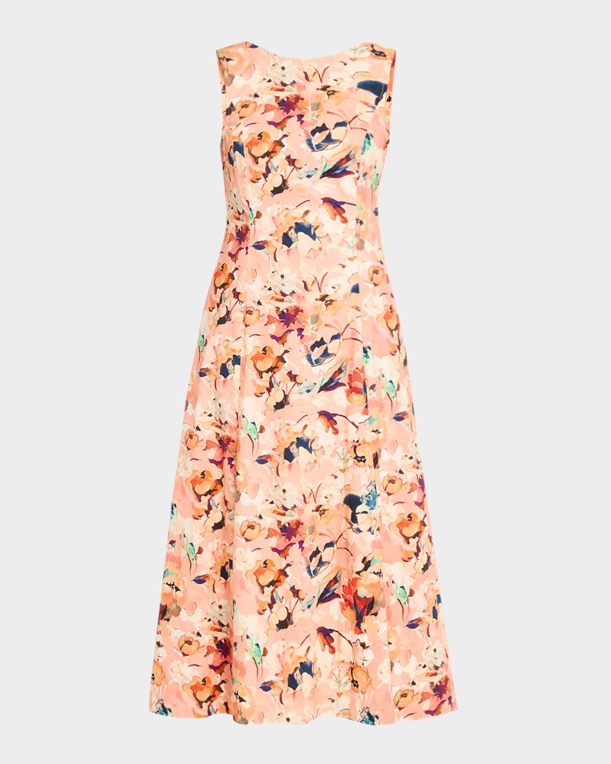 Ulla Johnson Georgie Floral Cotton Midi Dress