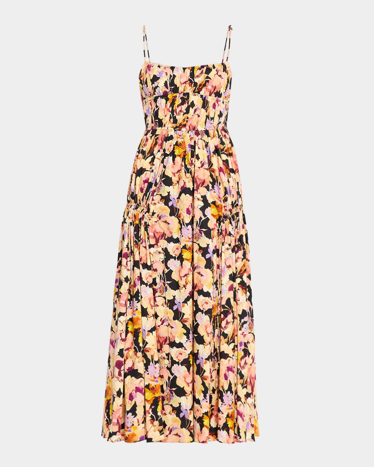 Ulla Johnson Vidri Floral Cotton Midi Dress