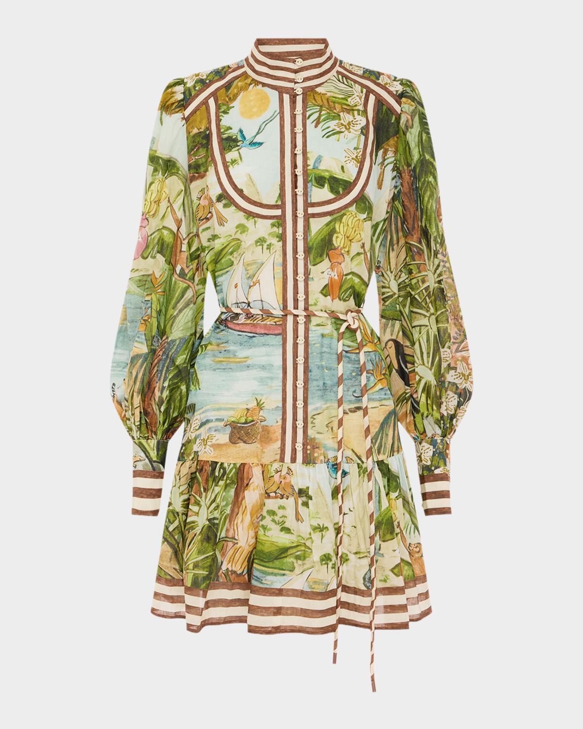 ALÉMAIS Toucan Tango Mini Shirtdress