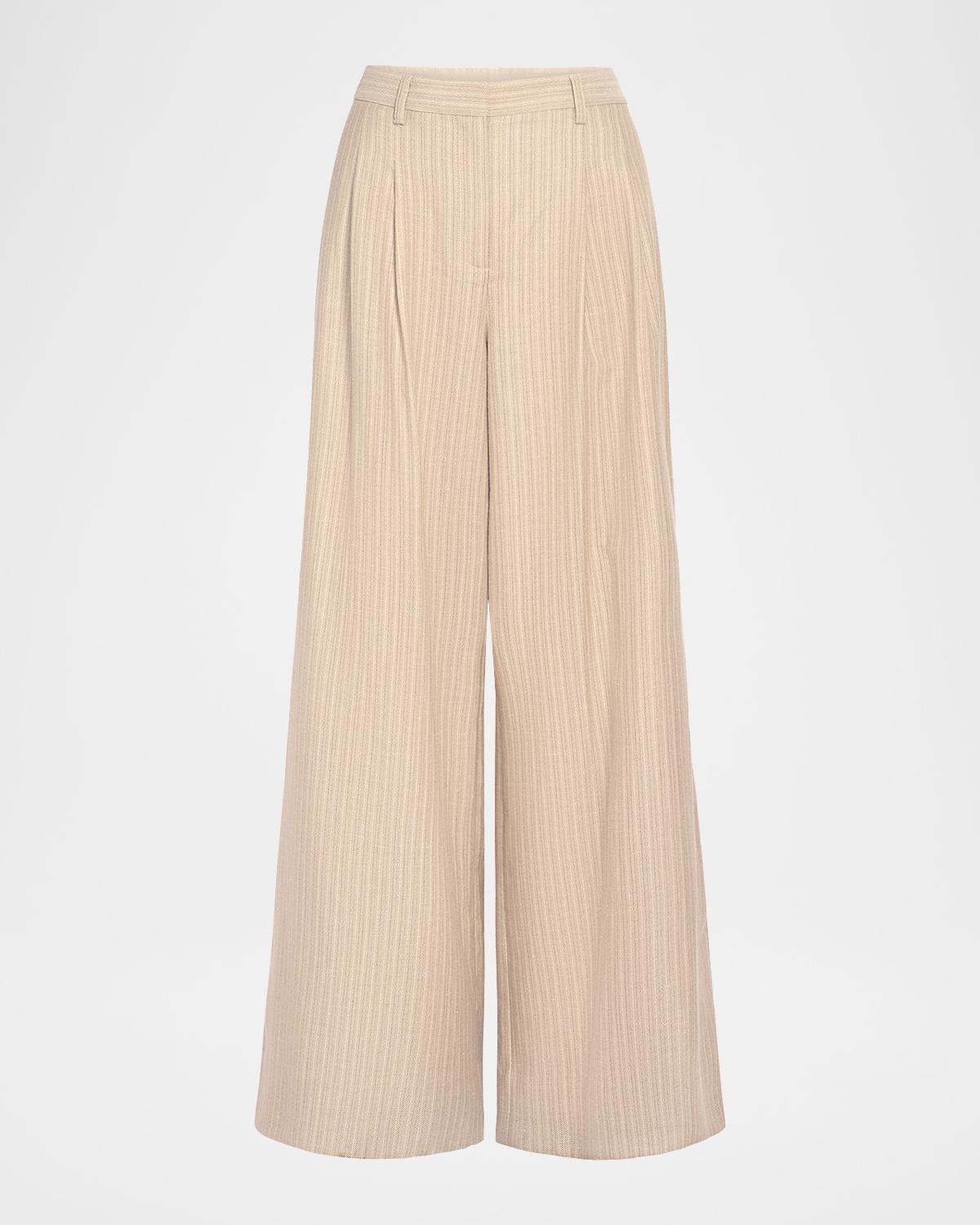 TWP Avery Linen-Blend Wide-Leg Pants