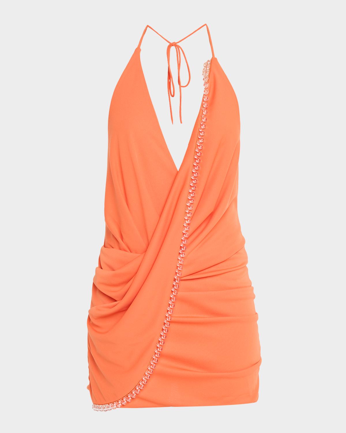 Significant Other Rufayah Draped Halter Mini Dress