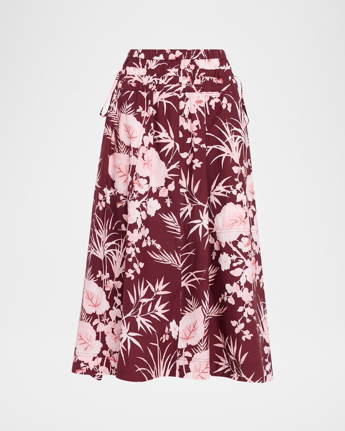 Meret Printed Midi Skirt
