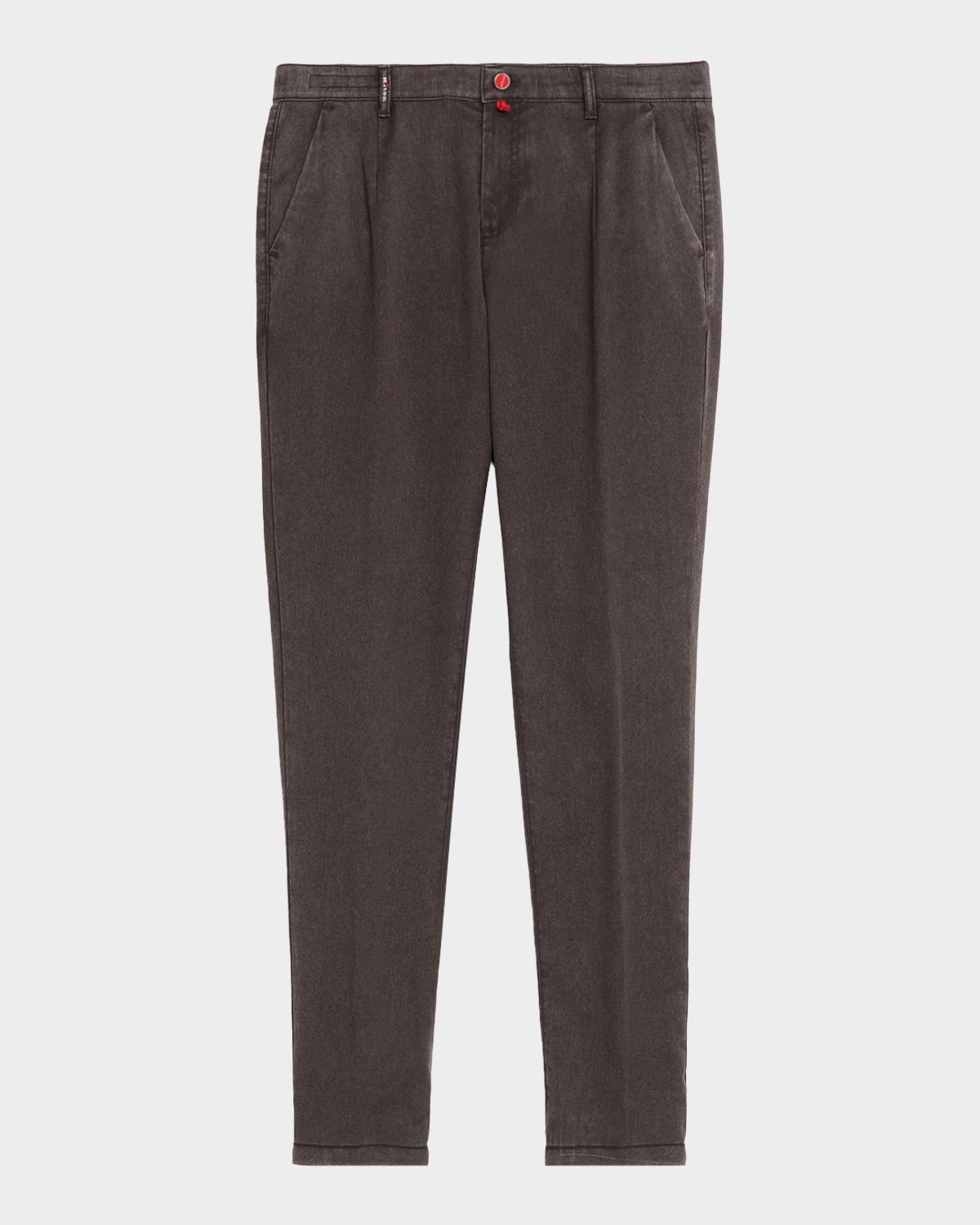 Sartorio Men's Washed-Effect Wool Four-Pocket Pants
