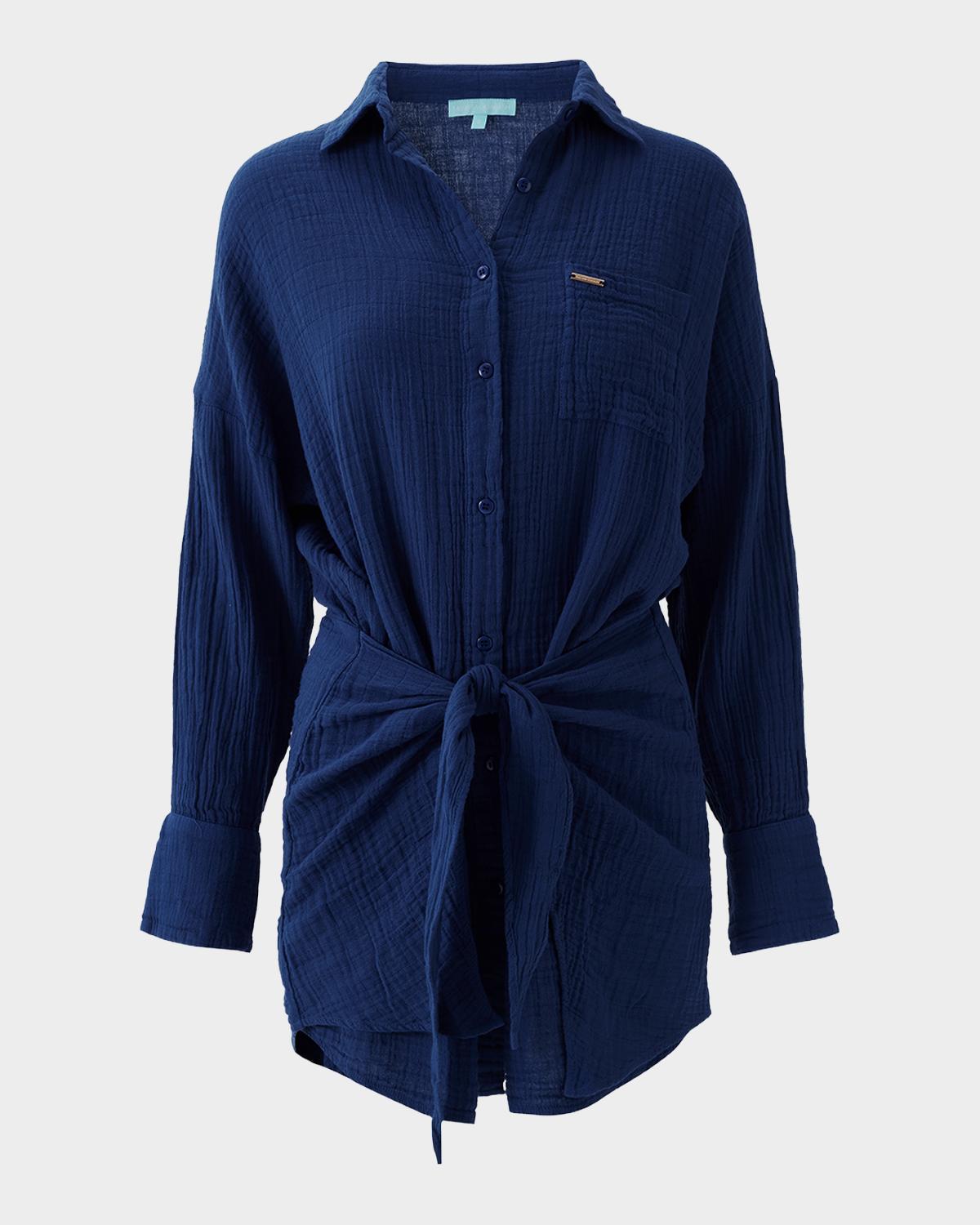 Melissa Odabash Sara Mini Shirtdress Coverup