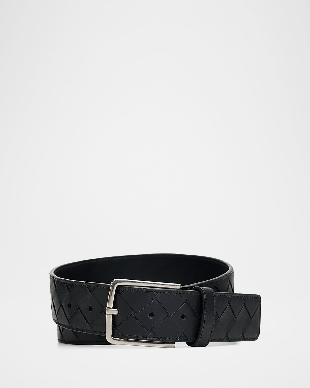 Bottega Veneta Men 's Maxi-Intrecciato Leather Belt | Thumbnail 2 Bottega Veneta Men 's Maxi-Intrecciato Leather Belt | Thumbnail 2