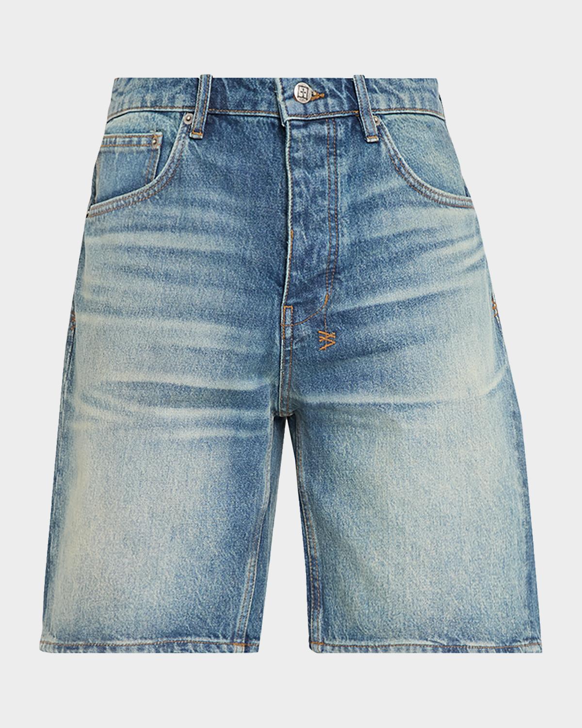 Ksubi Men's Anti-K Whiskered Denim Shorts