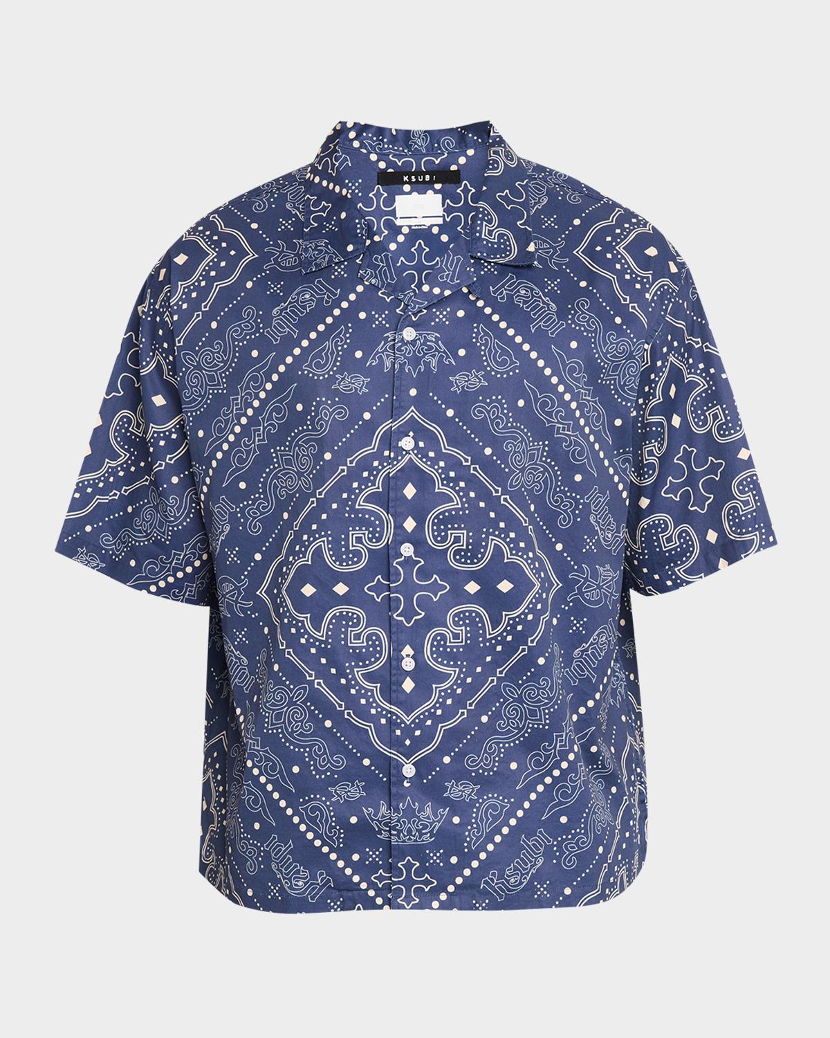 Ksubi Men's Paise Diner Cotton Short-Sleeve Shirt