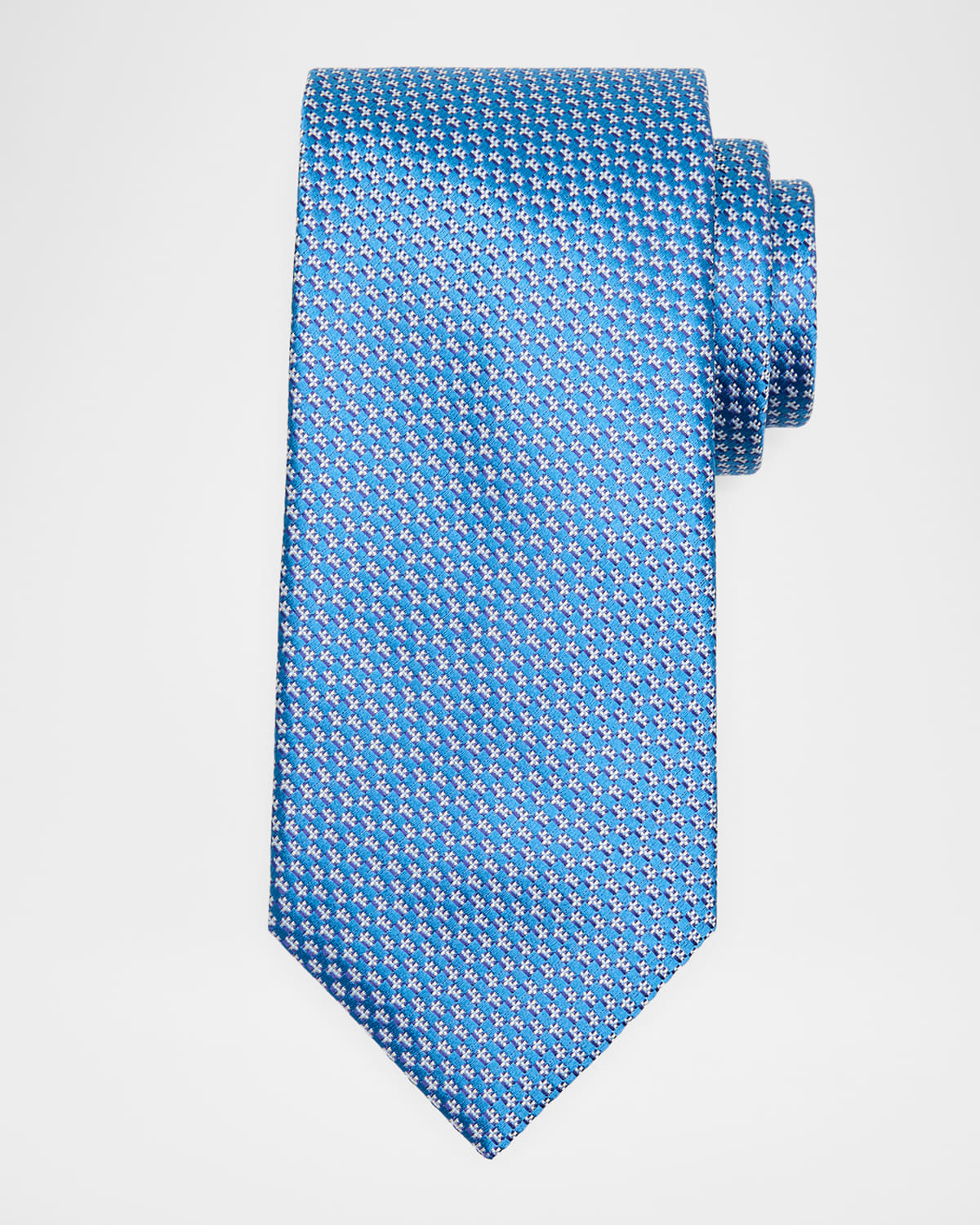 Brioni Men 's Geometric-Woven Jacquard Silk Tie | Thumbnail 4