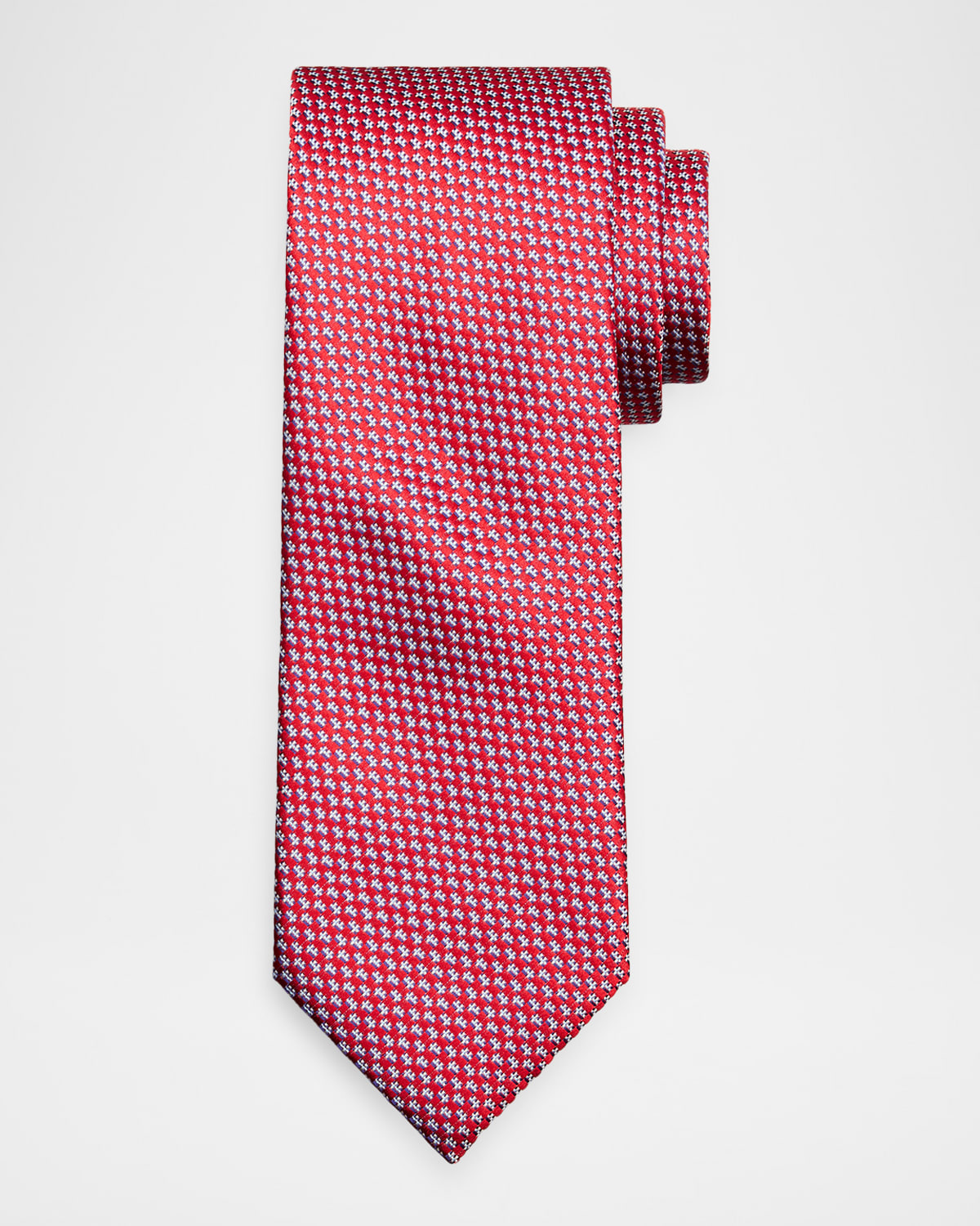 Brioni Men 's Geometric-Woven Jacquard Silk Tie