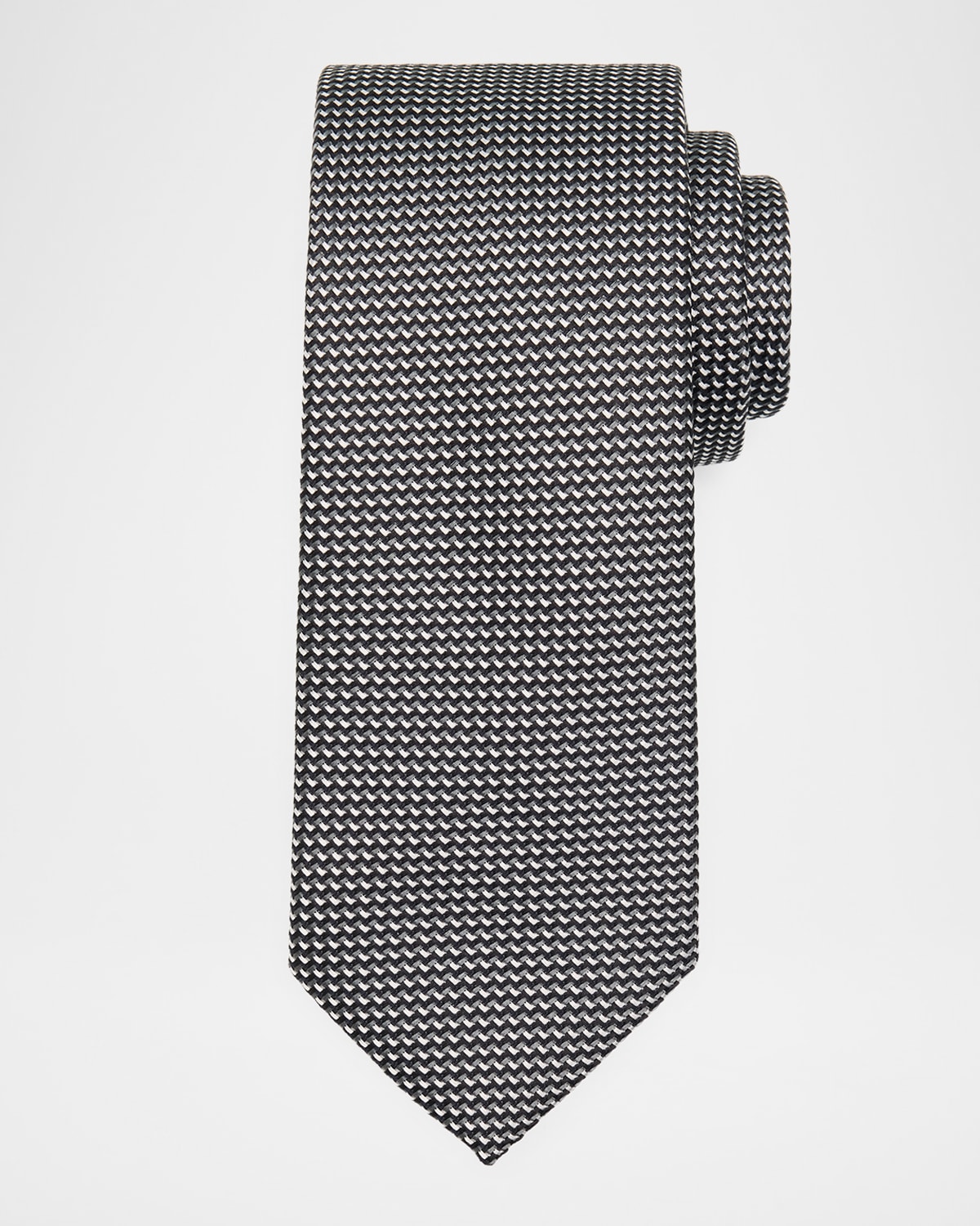 Brioni Men 's Micro-Woven Jacquard Silk Tie | Thumbnail 4