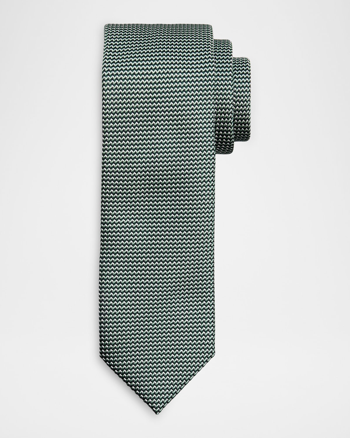 Brioni Men 's Micro-Woven Jacquard Silk Tie