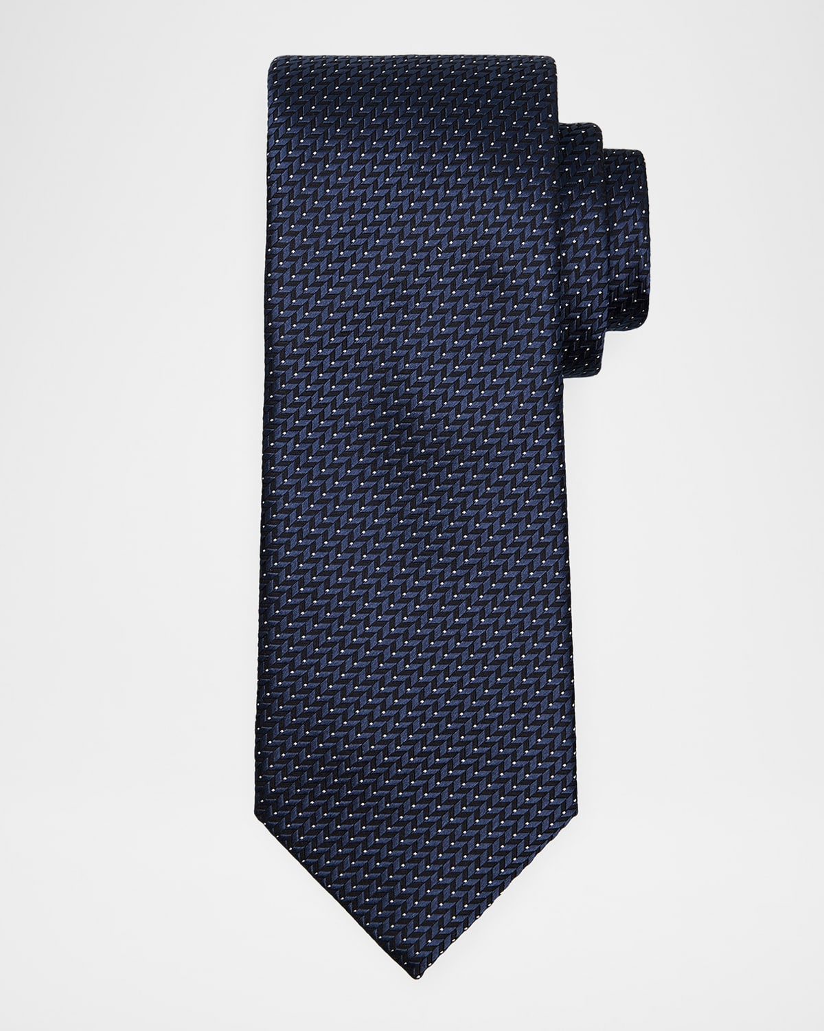 Brioni Men 's Woven Herringbone Silk Tie | Thumbnail 4 Brioni Men 's Woven Herringbone Silk Tie | Thumbnail 4