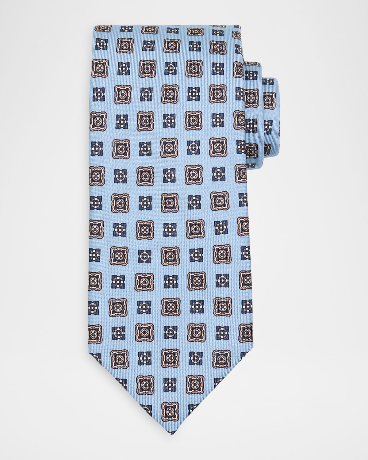 Brioni Men 's Medallion Silk Tie