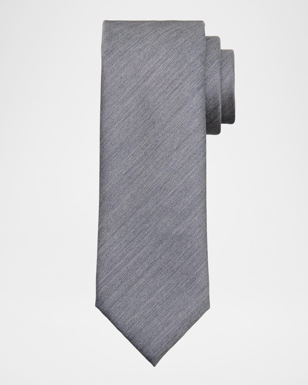 Brioni Men's Wool and Silk Woven Tie