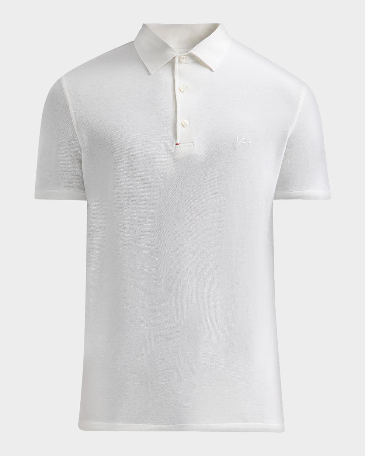 Isaia Men's Cotton Piqué Polo Shirt