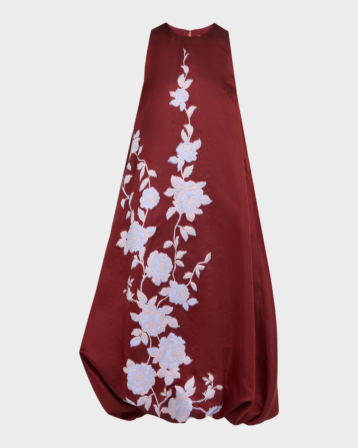 Lela Rose Rose Fil Coupe Sleeveless Midi Bubble Dress