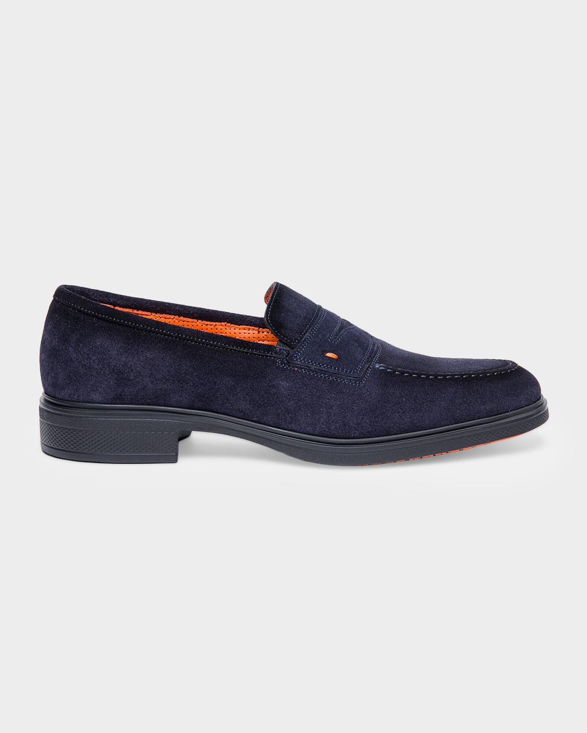 Santoni Men's Easy Suede Loafers