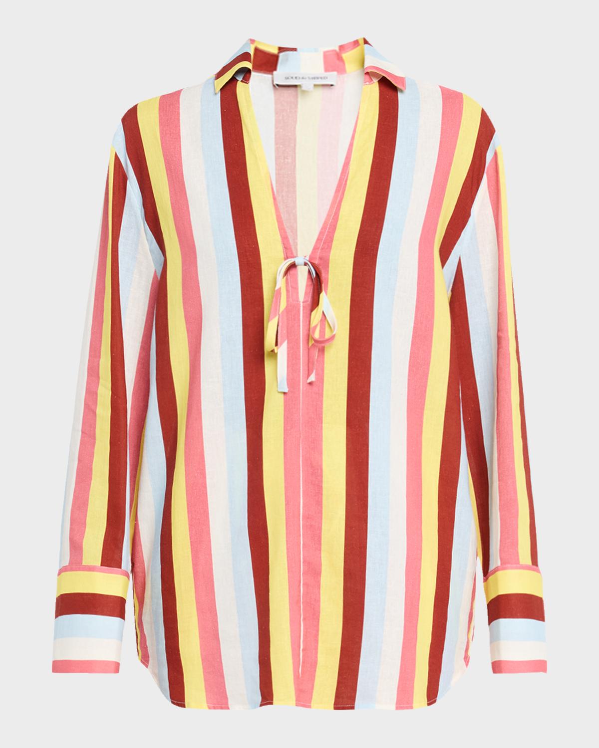 Solid and Striped The Livia Striped Linen Tunic