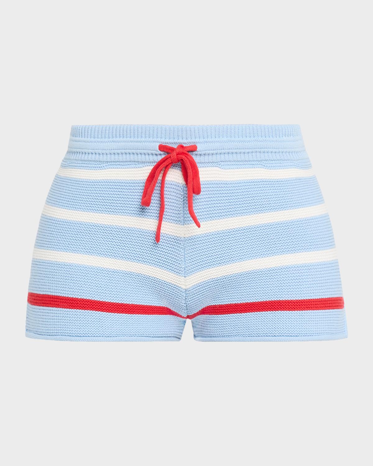 Solid and Striped The Hudson Striped Knit Shorts