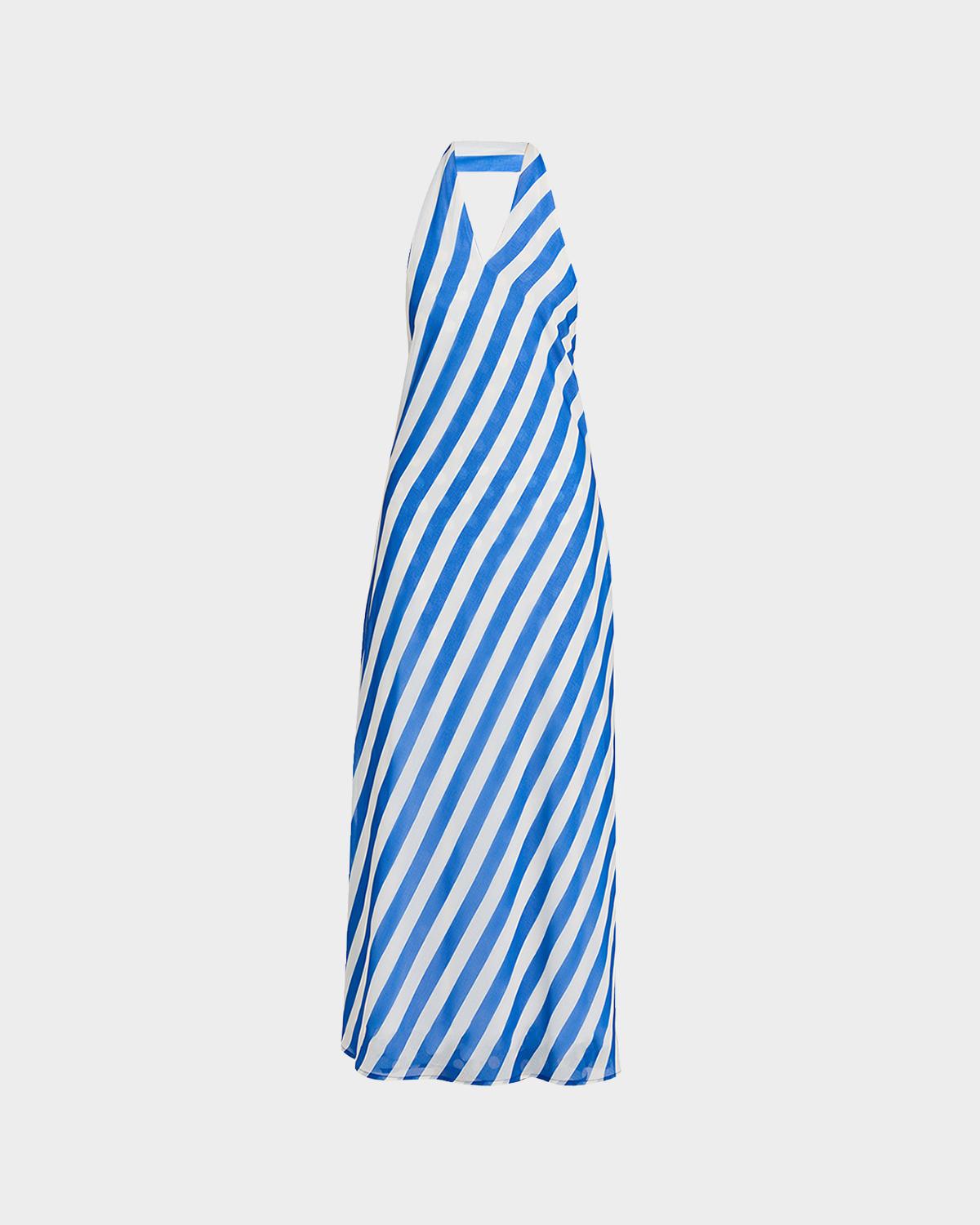 Solid and Striped The Brisa Striped Halter Maxi Dress