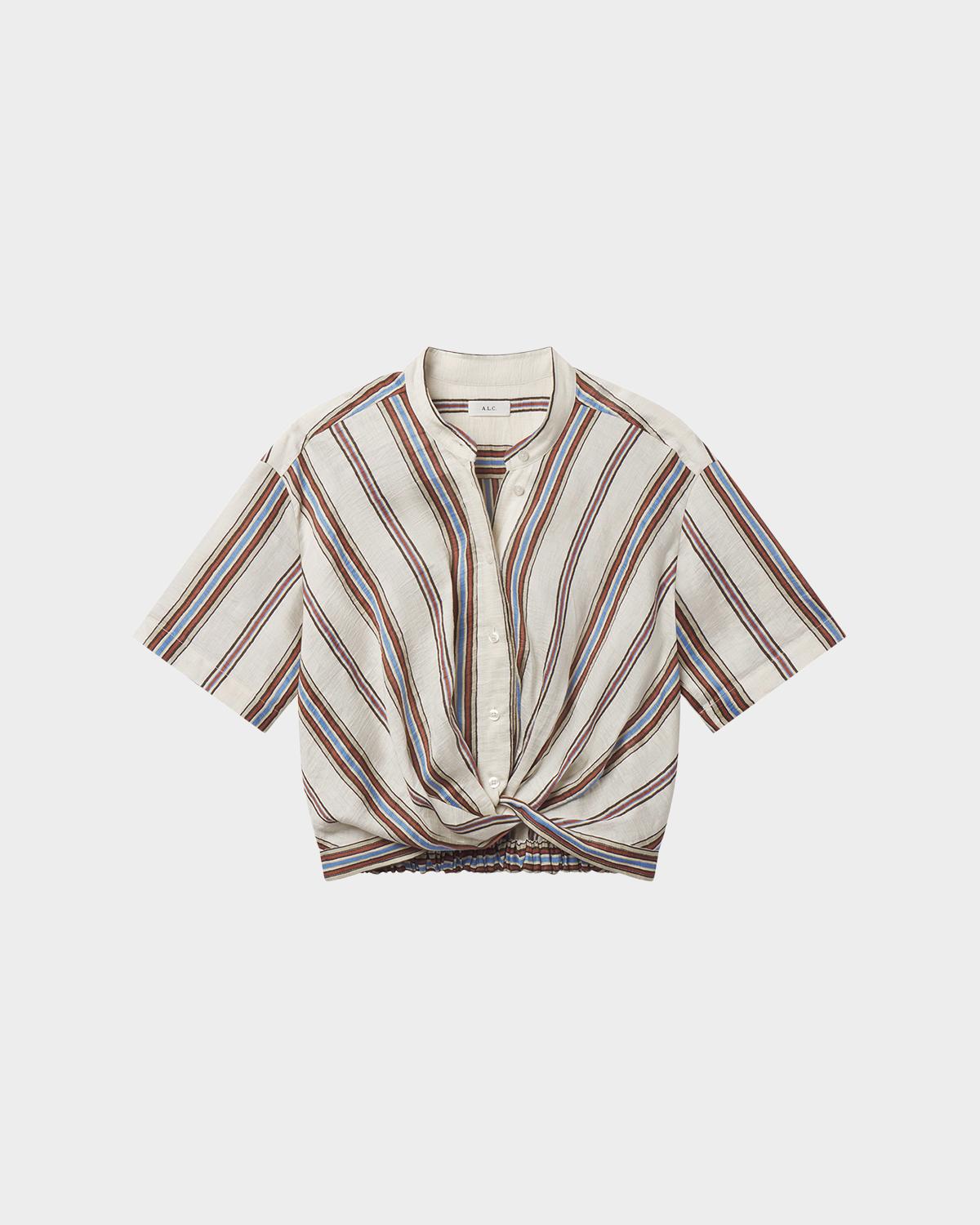 A.L.C. Leonore Gathered Linen Top