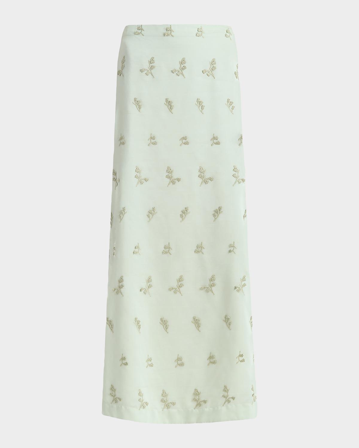 Altuzarra Linnie Embroidered Maxi Skirt