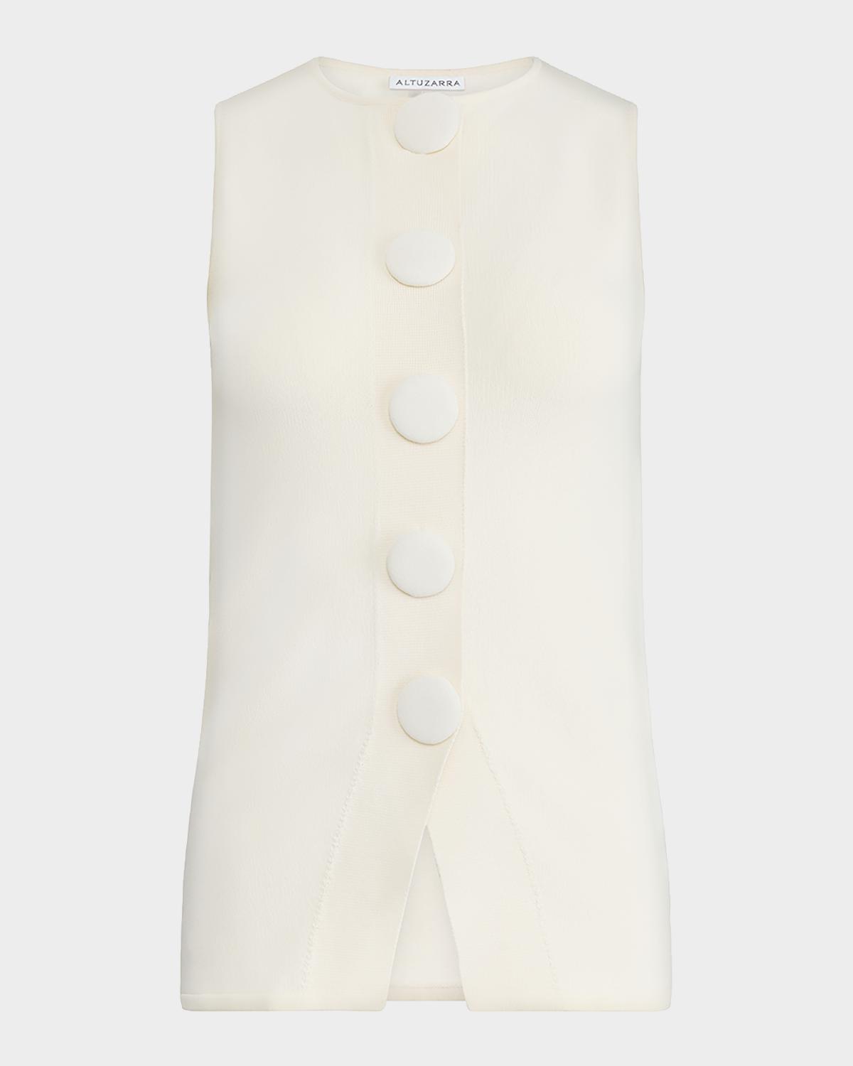 Altuzarra Happer Button-Front Top