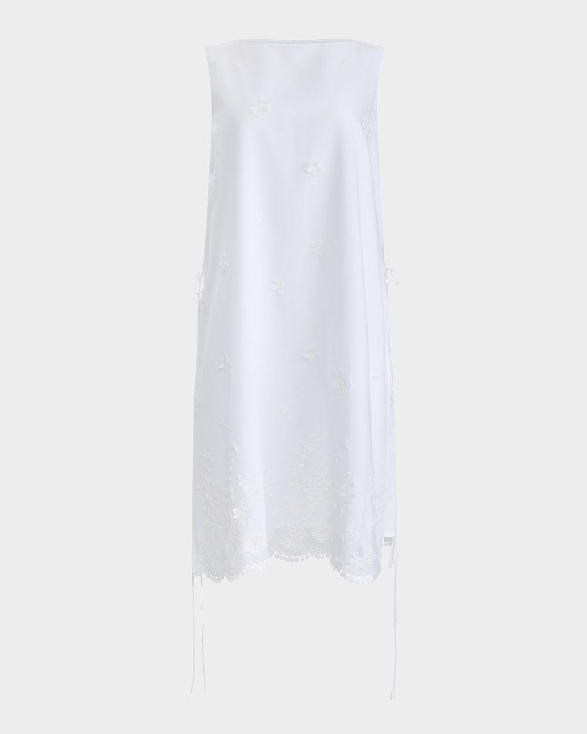 Altuzarra Frida Floral Crochet Sleeveless Shift Dress