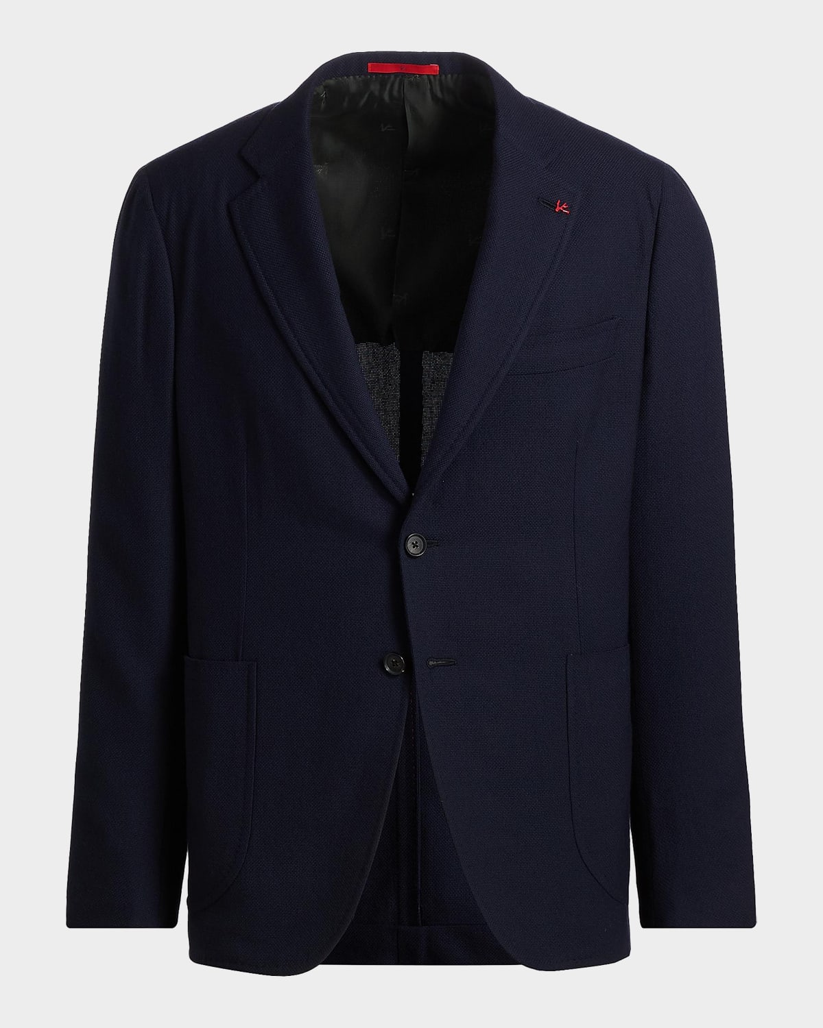 Isaia Men & Apos;s Capri Wool Jacket In Dark Blue