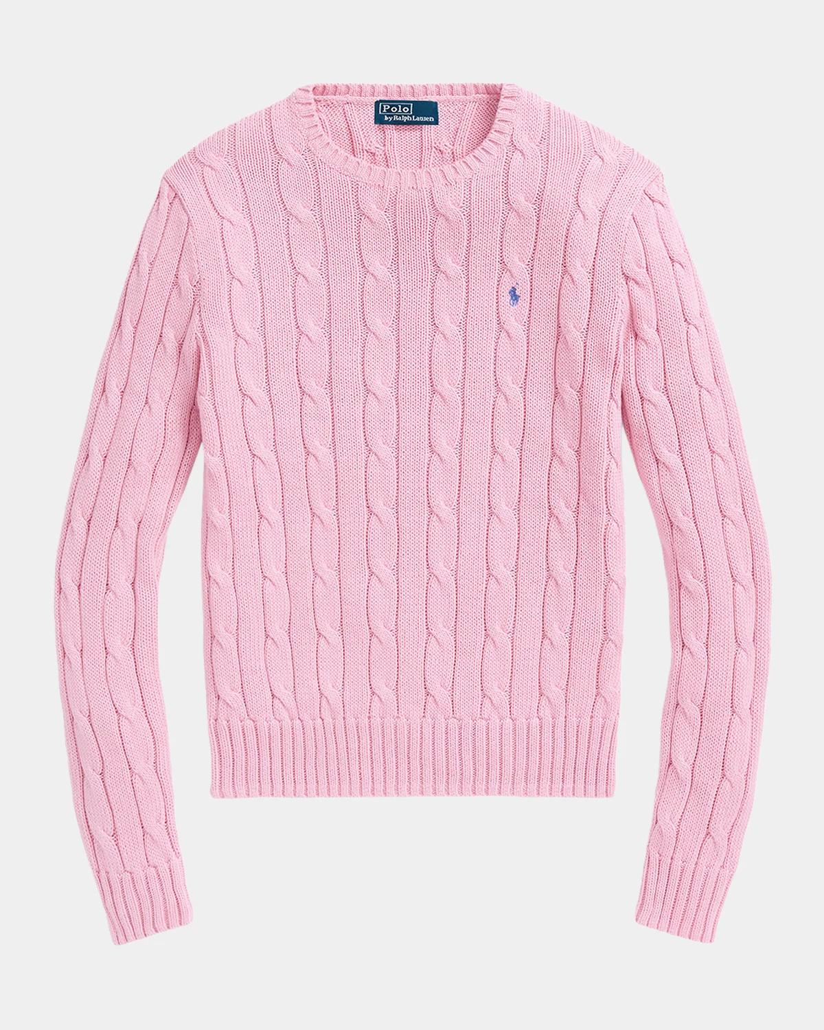 Julianna Cable-Knit Cotton Sweater