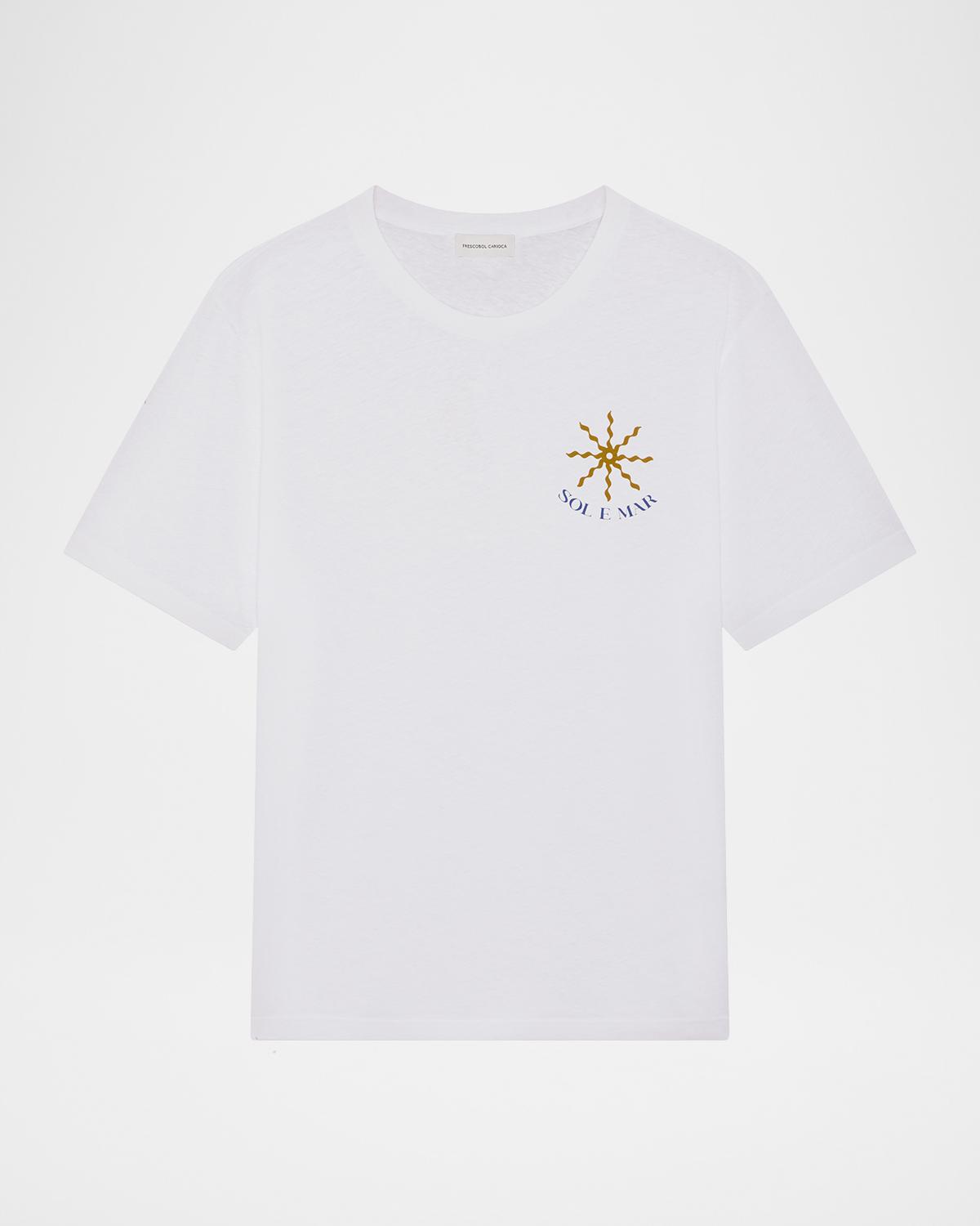 Frescobol Carioca Men's Dinis Sol e Mar Cotton T-Shirt