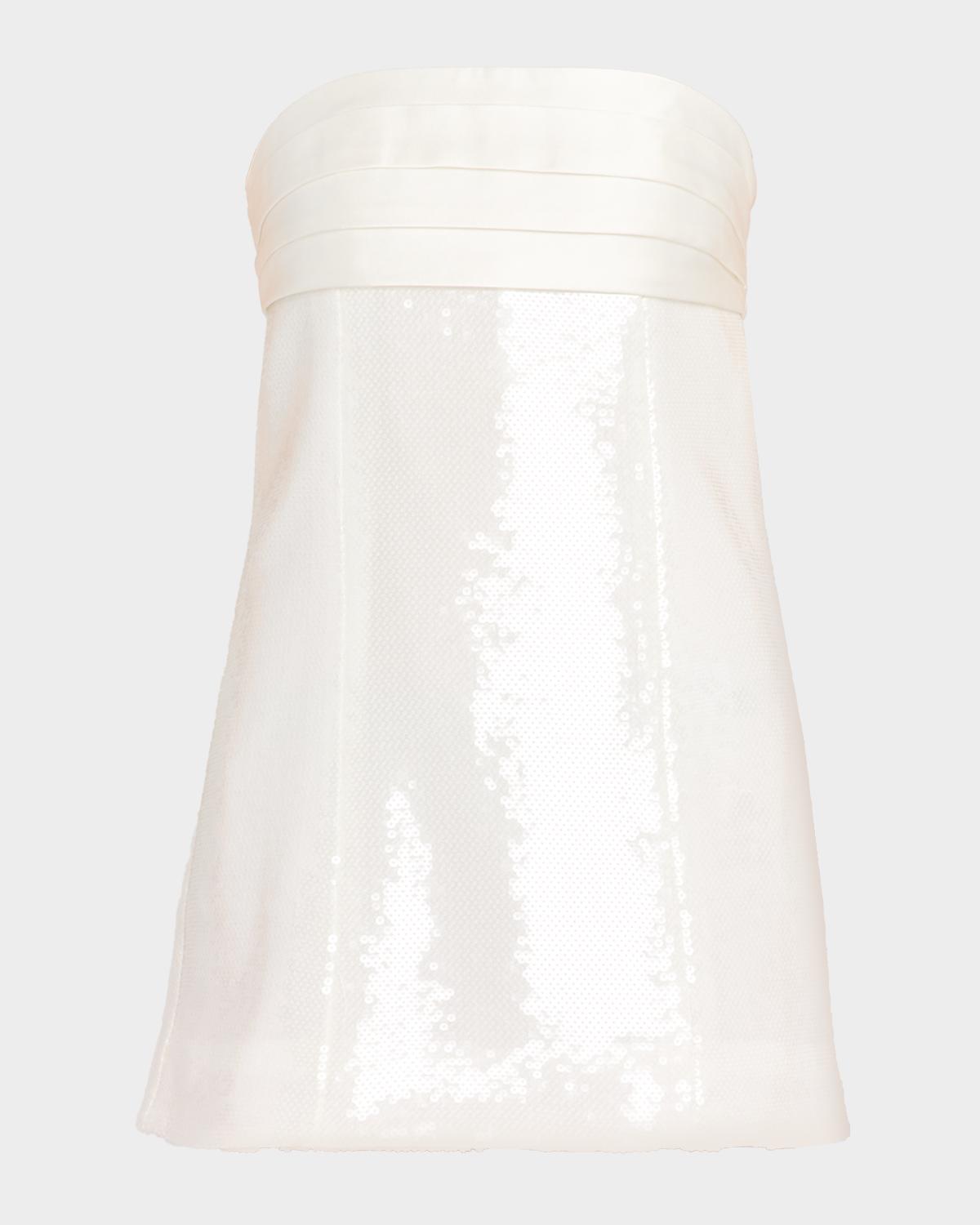Retrofête Chentari Sequined Strapless Mini Dress