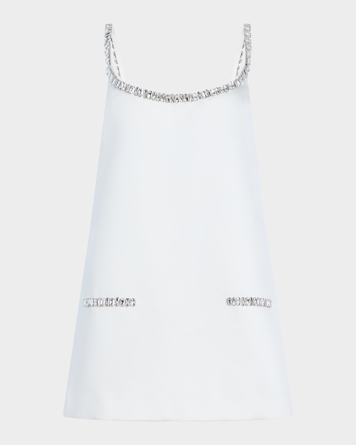 Retrofête Reilly Embellished Satin Mini Dress