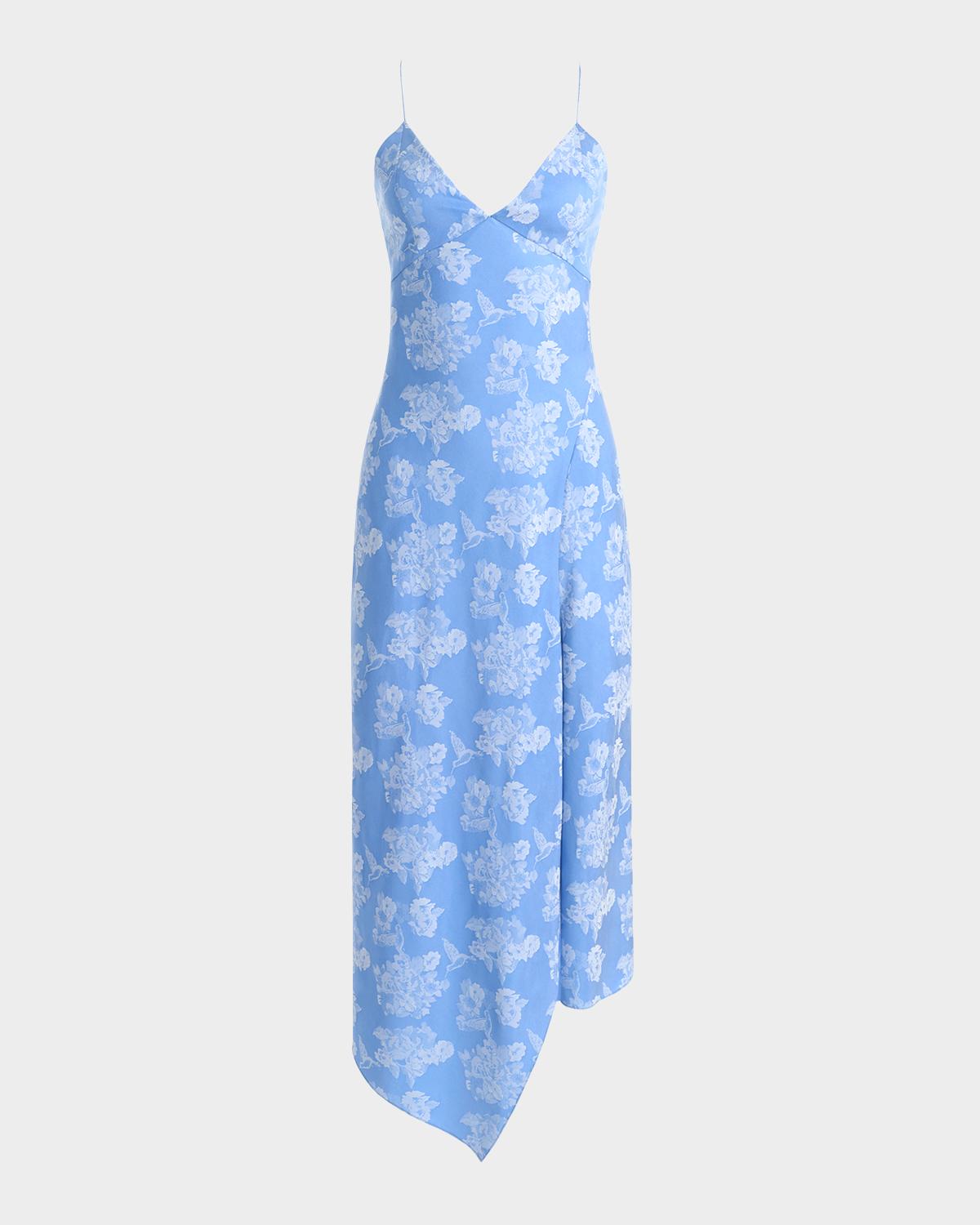 ALICE + OLIVIA Julietta Drapey Midi Dress