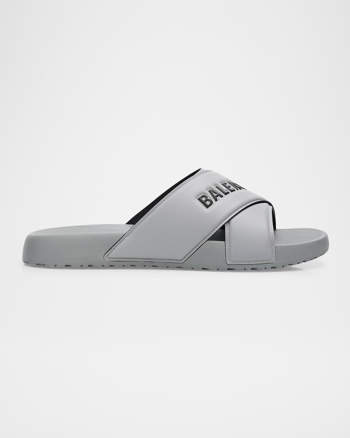 Balenciaga Sporty Pool Slides In Multi
