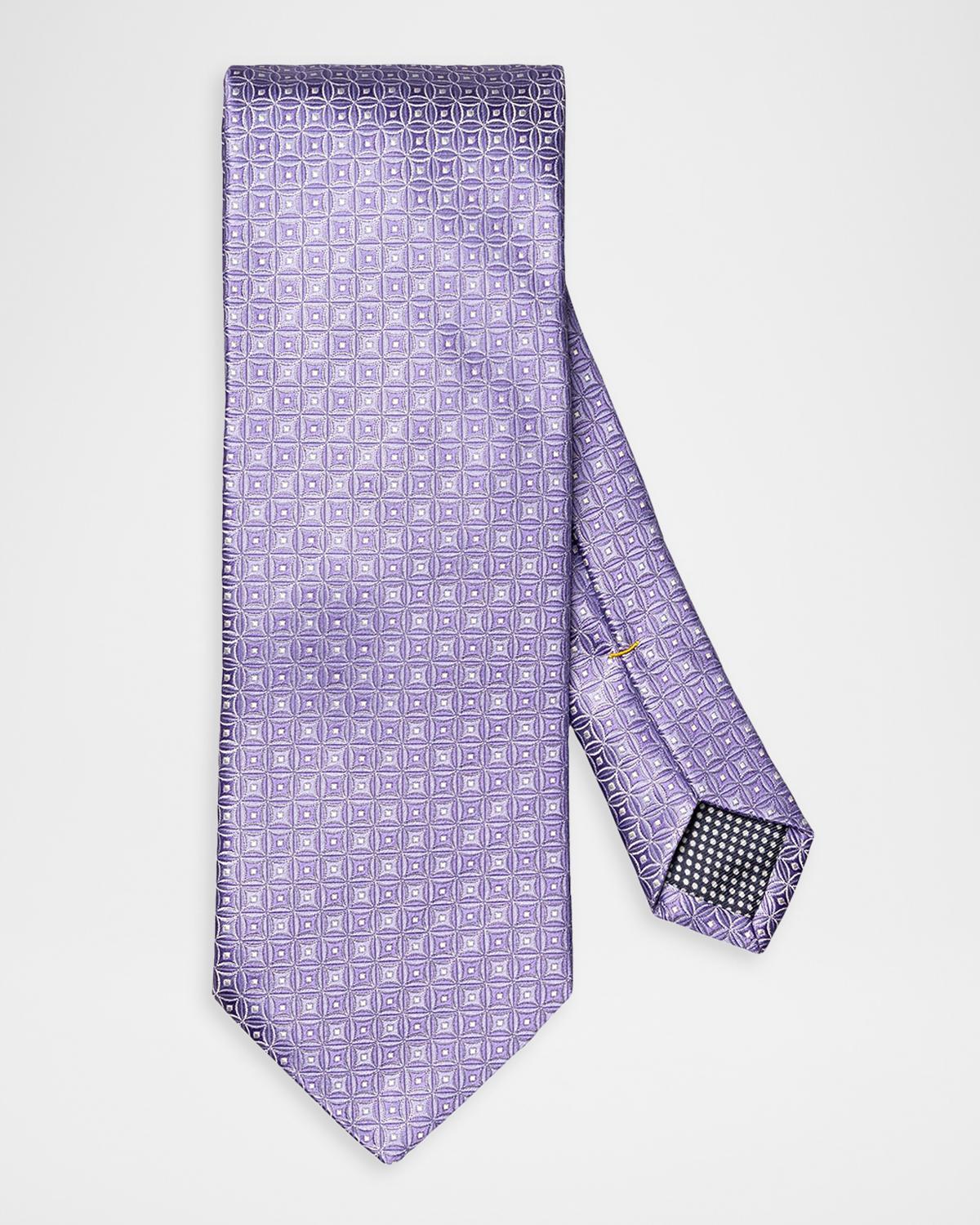 Eton Men's Geometric Medallion Silk Tie