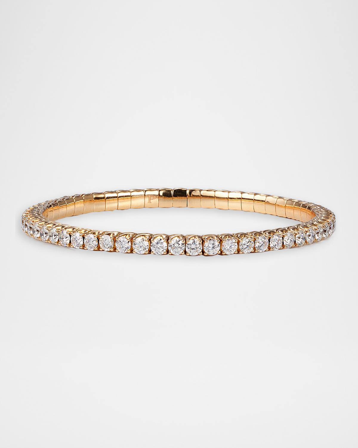 18K Gold Xpandable Diamond Bracelet, 6.62tcw