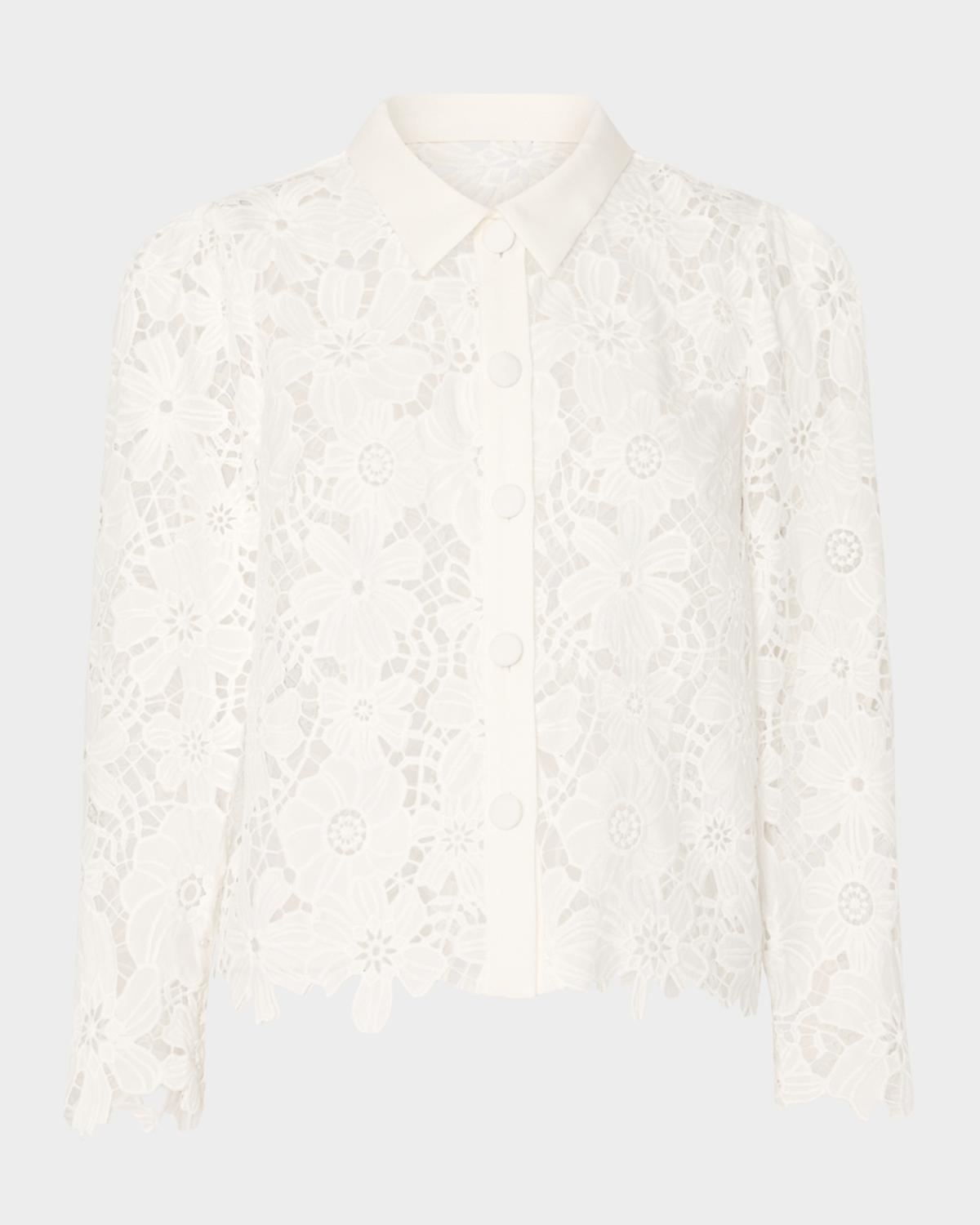 Milly June Roja Floral Lace Top