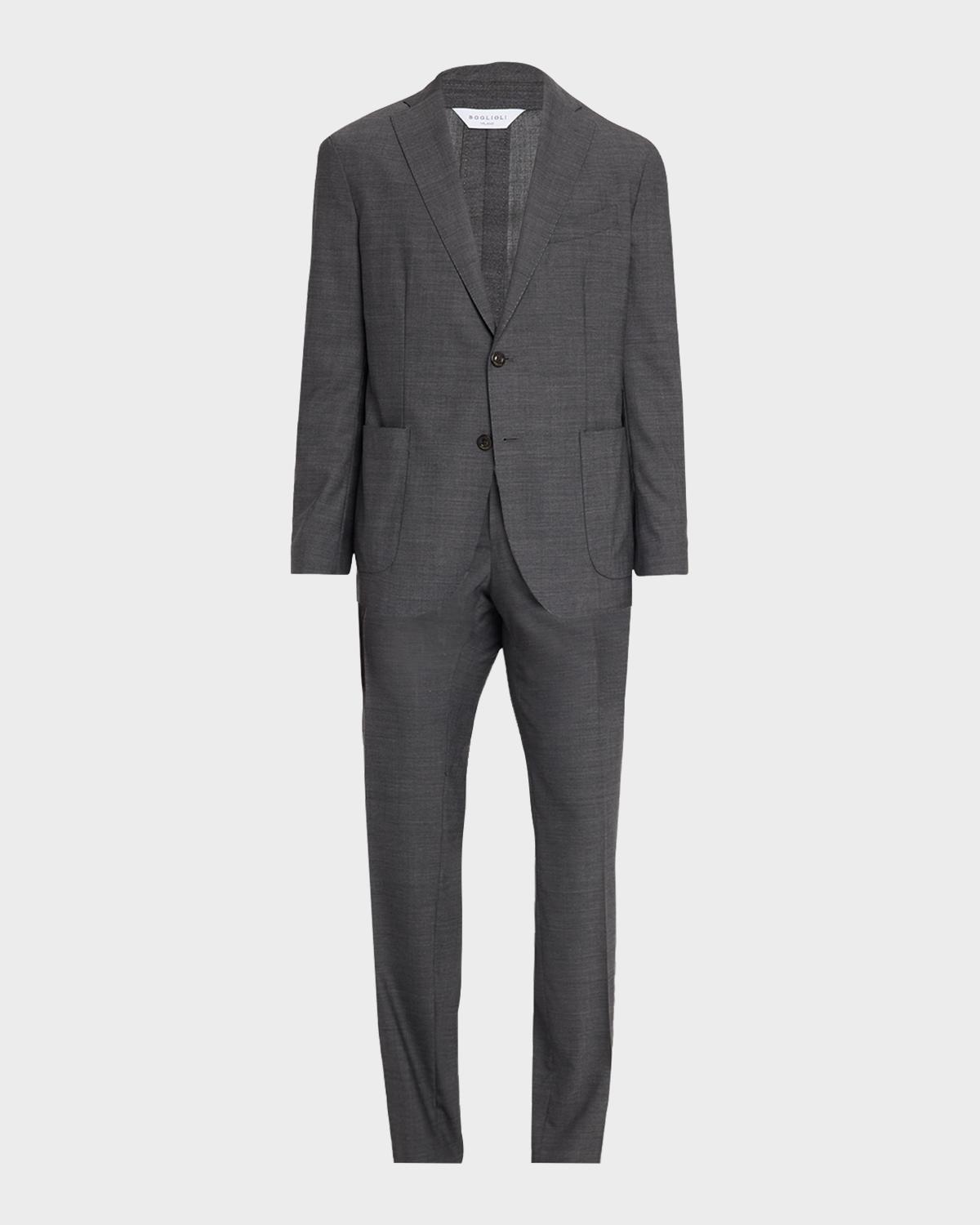 Boglioli Men's Textured Wool Two-Piece Suit