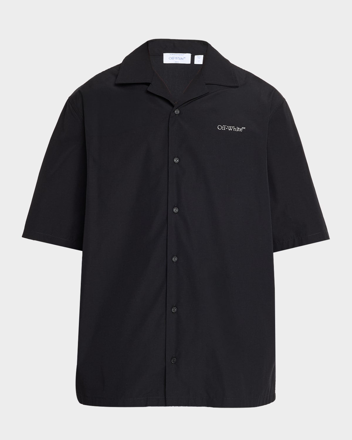 Off-white Men & Apos;s Logo And Arrows Cotton Short-sleeve Shirt In Black