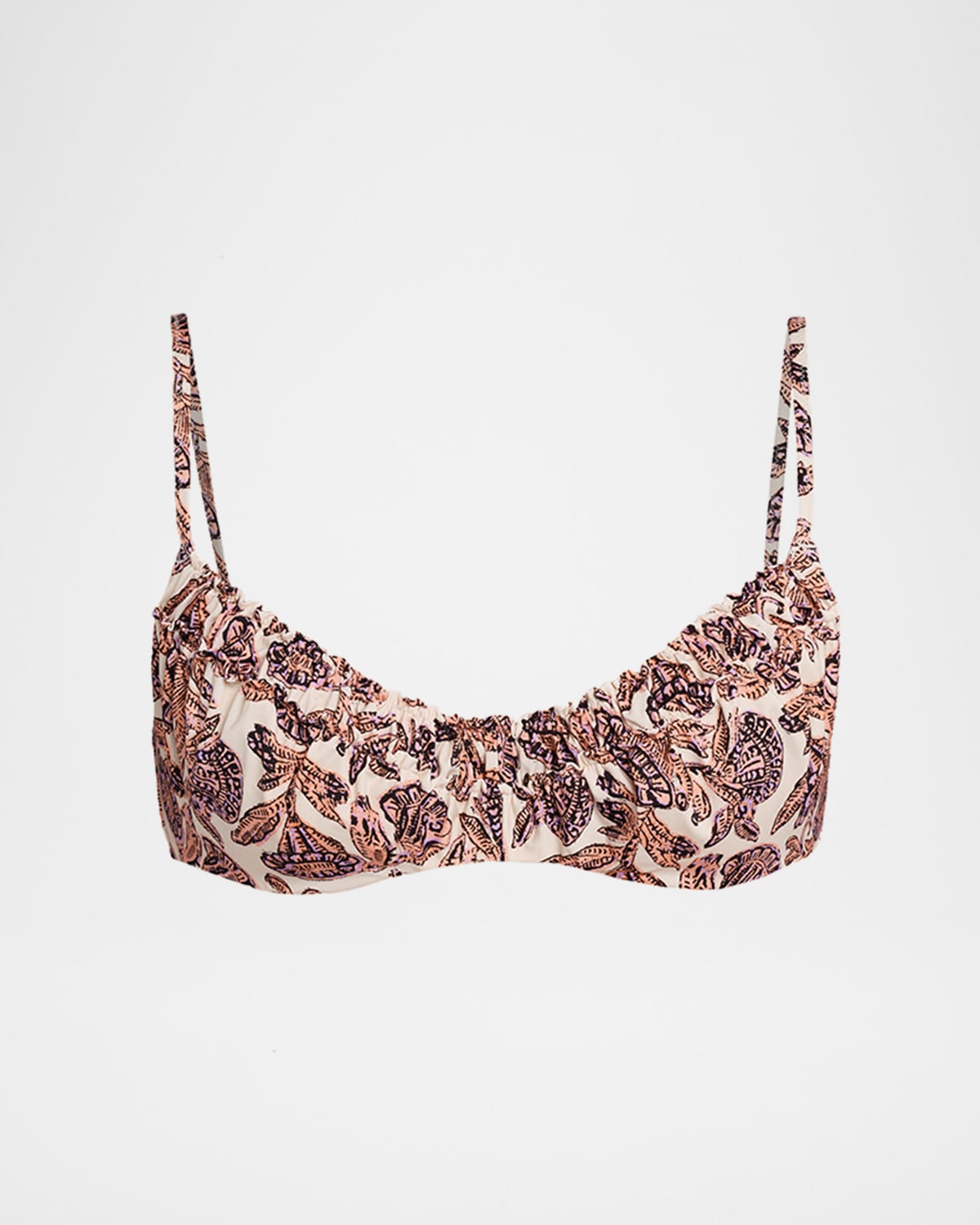 Ulla Johnson Jaya Ruched Bikini Top | Thumbnail 4 Ulla Johnson Jaya Ruched Bikini Top | Thumbnail 4