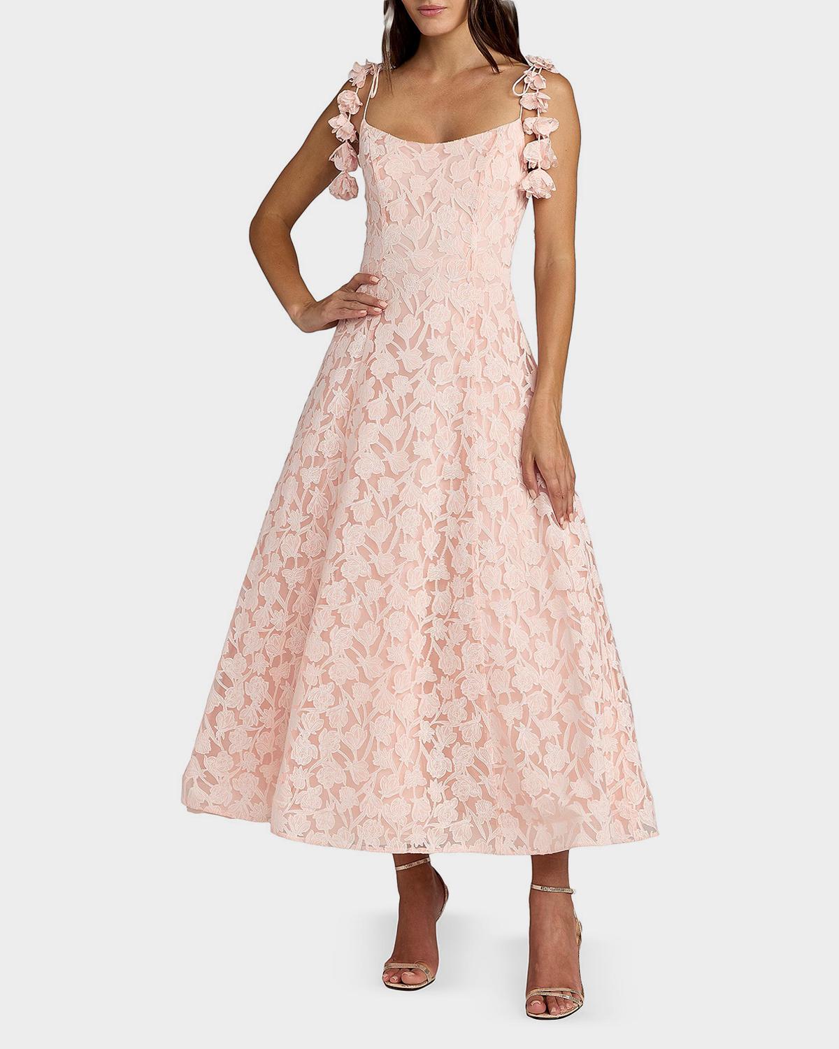 Mac Duggal Floral Tulle A-Line Cocktail Dress