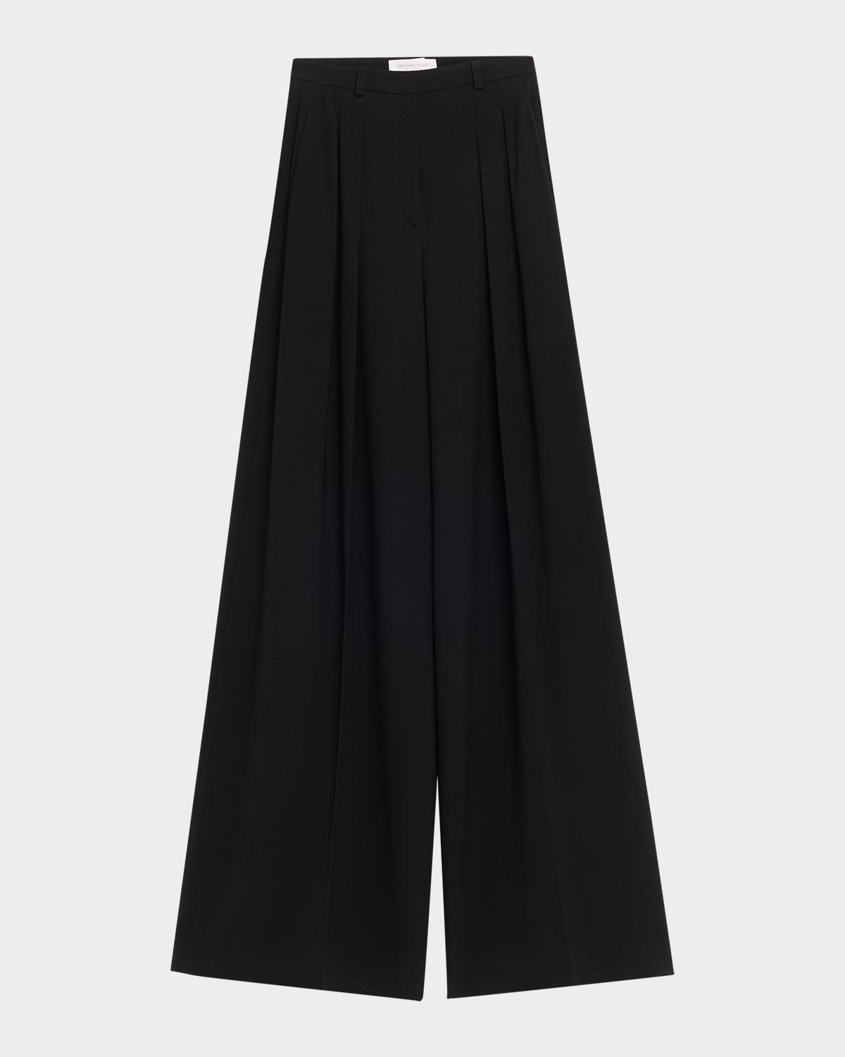 Michael Kors Collection Shannon Pleated Wide-Leg Trousers