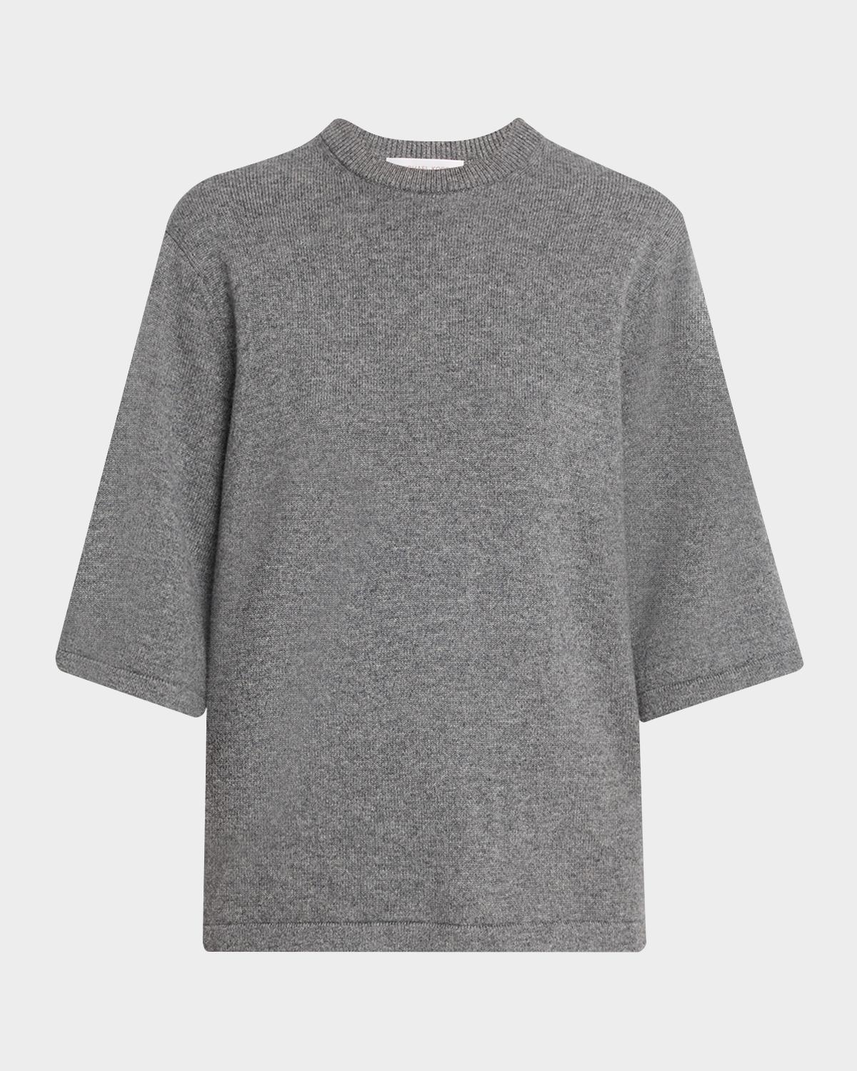 Michael Kors Collection Oversized Cashmere Knit Tee Sweater