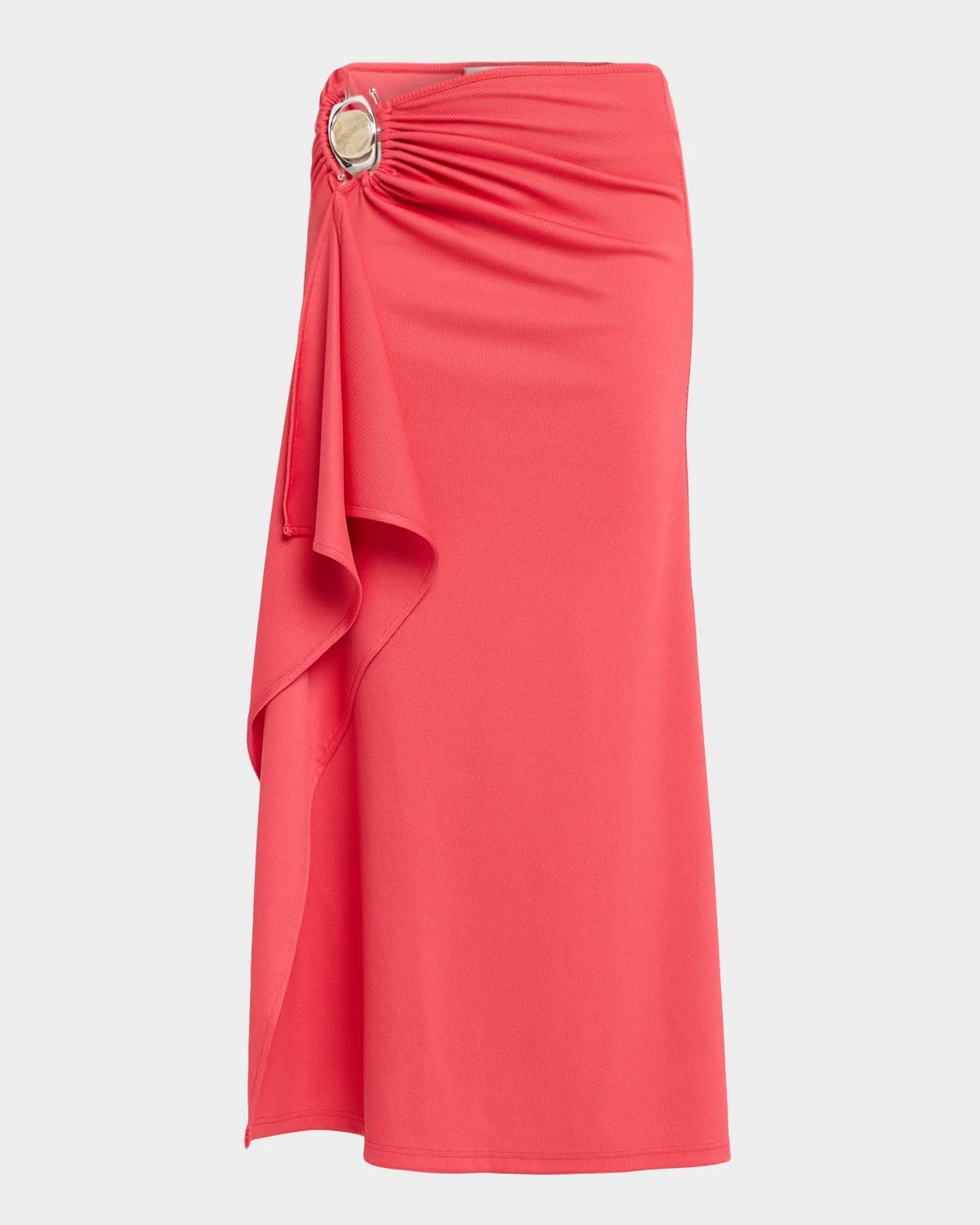 Christopher Esber Orica Asymmetric Embellished Maxi Skirt