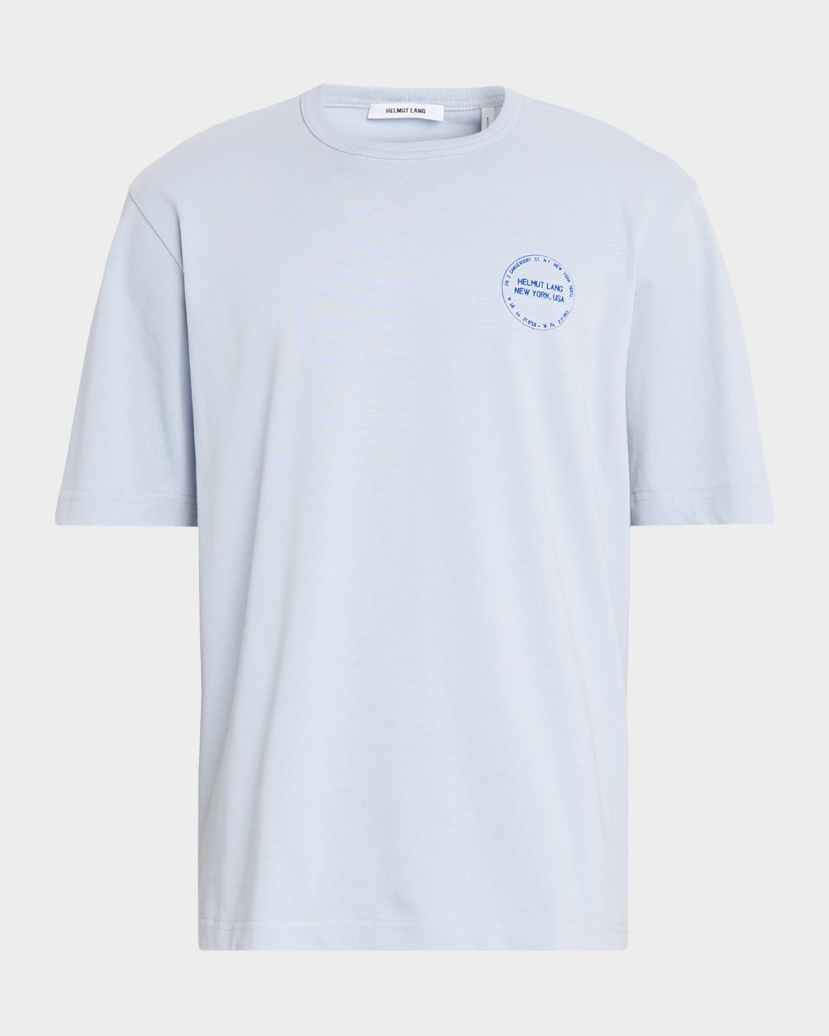 Helmut Lang Men's Stamp Logo Cotton T-Shirt